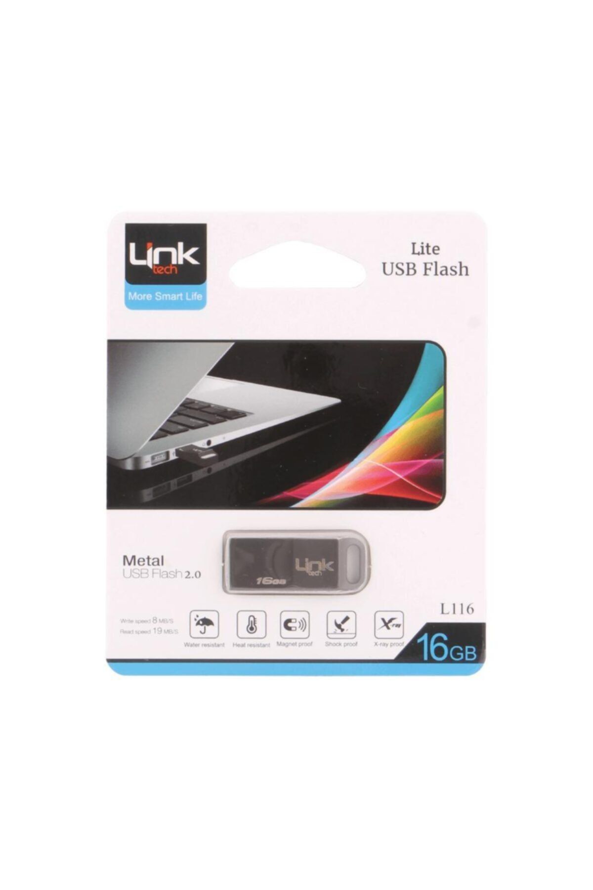 Link Tech Lite 16gb Metal 8mb/s Usb Bellek