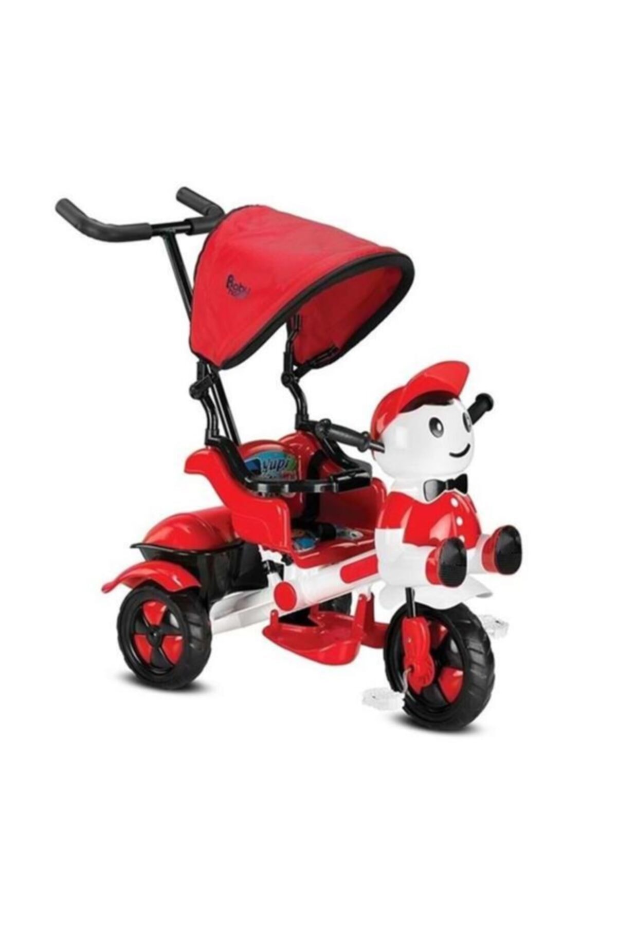 BabyHope Yupi Panda Triycle Kırmızı Beyaz