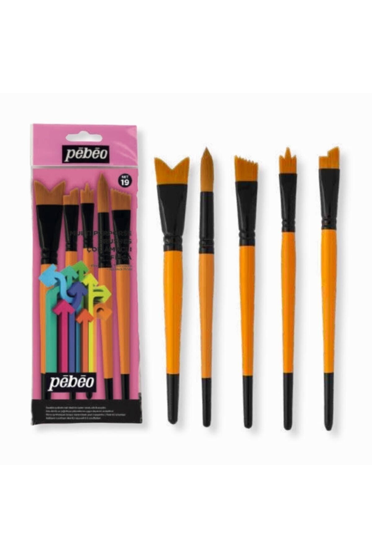 Pebeo Set - 19 5 Li Fırça Seti
