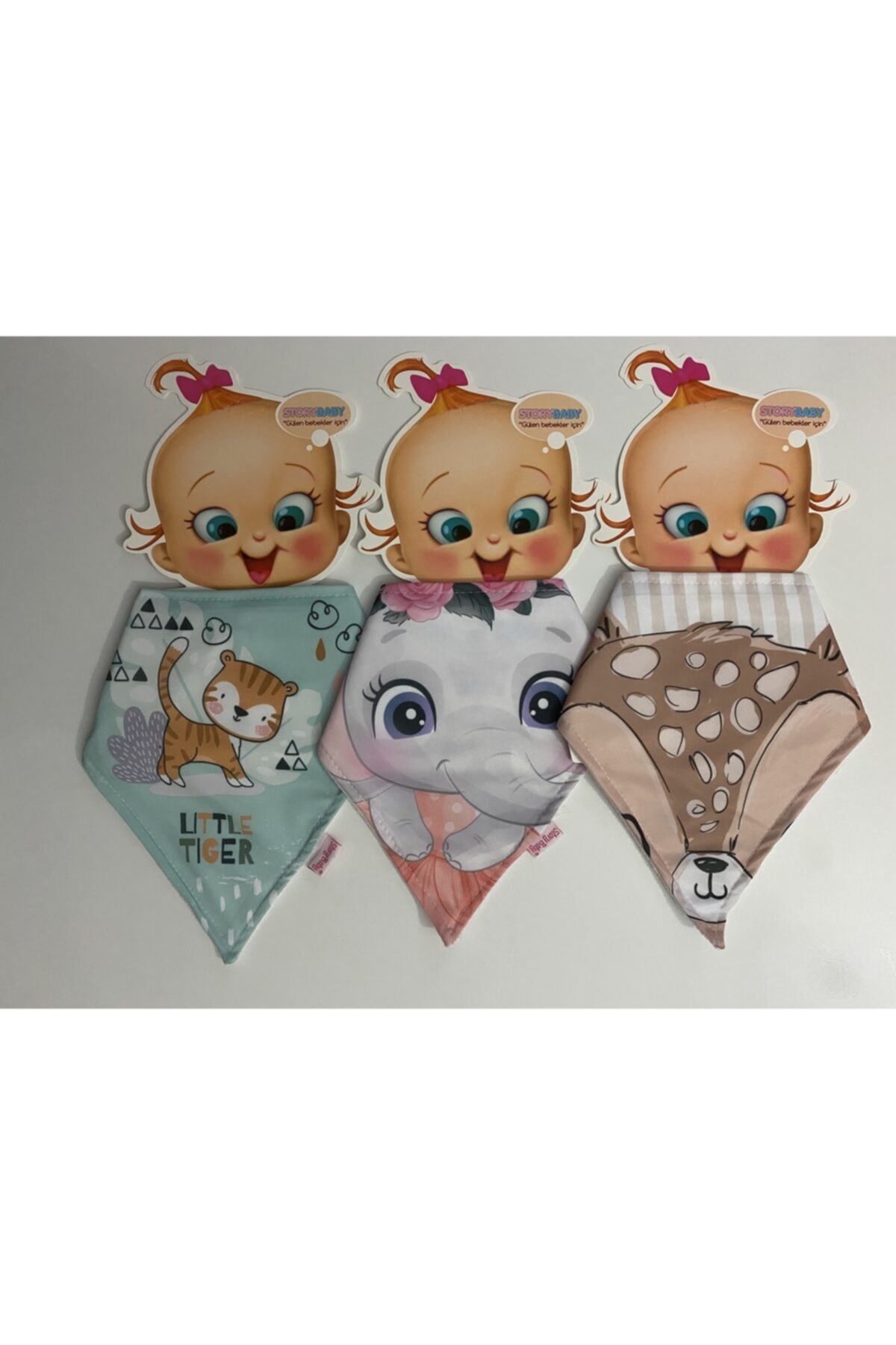 Kidsba 3'lü Organik Mama Önlüğü Yakalık