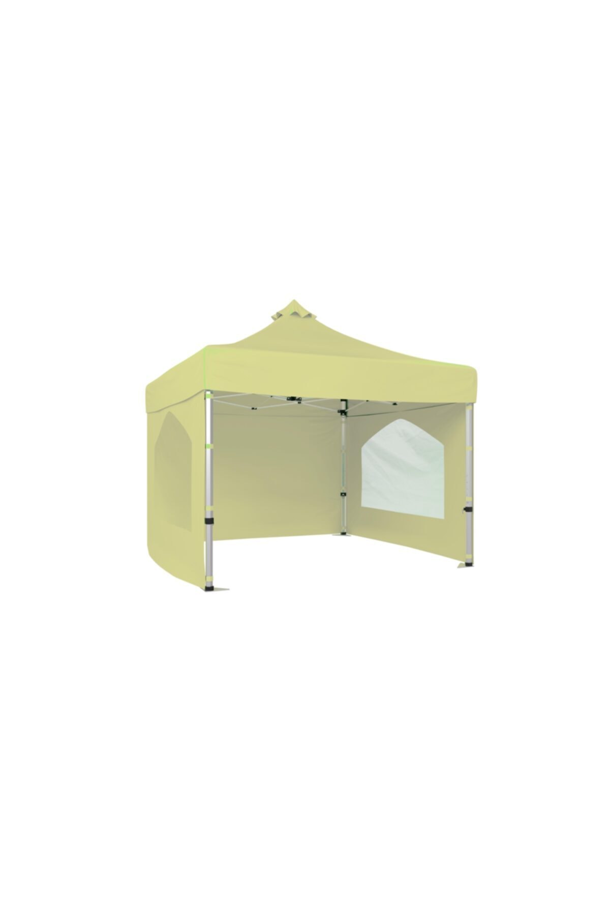CLK Garden Clk 4x4 52mm Alüminyum Katlanabilir Tente 3 Yan Duvarlı 2 Pencereli