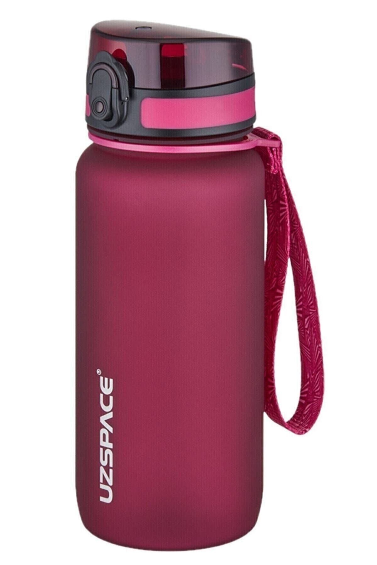 Uzspace 3037 650ml Yeni Koleksyion Tritan Mürdüm Su Matarası