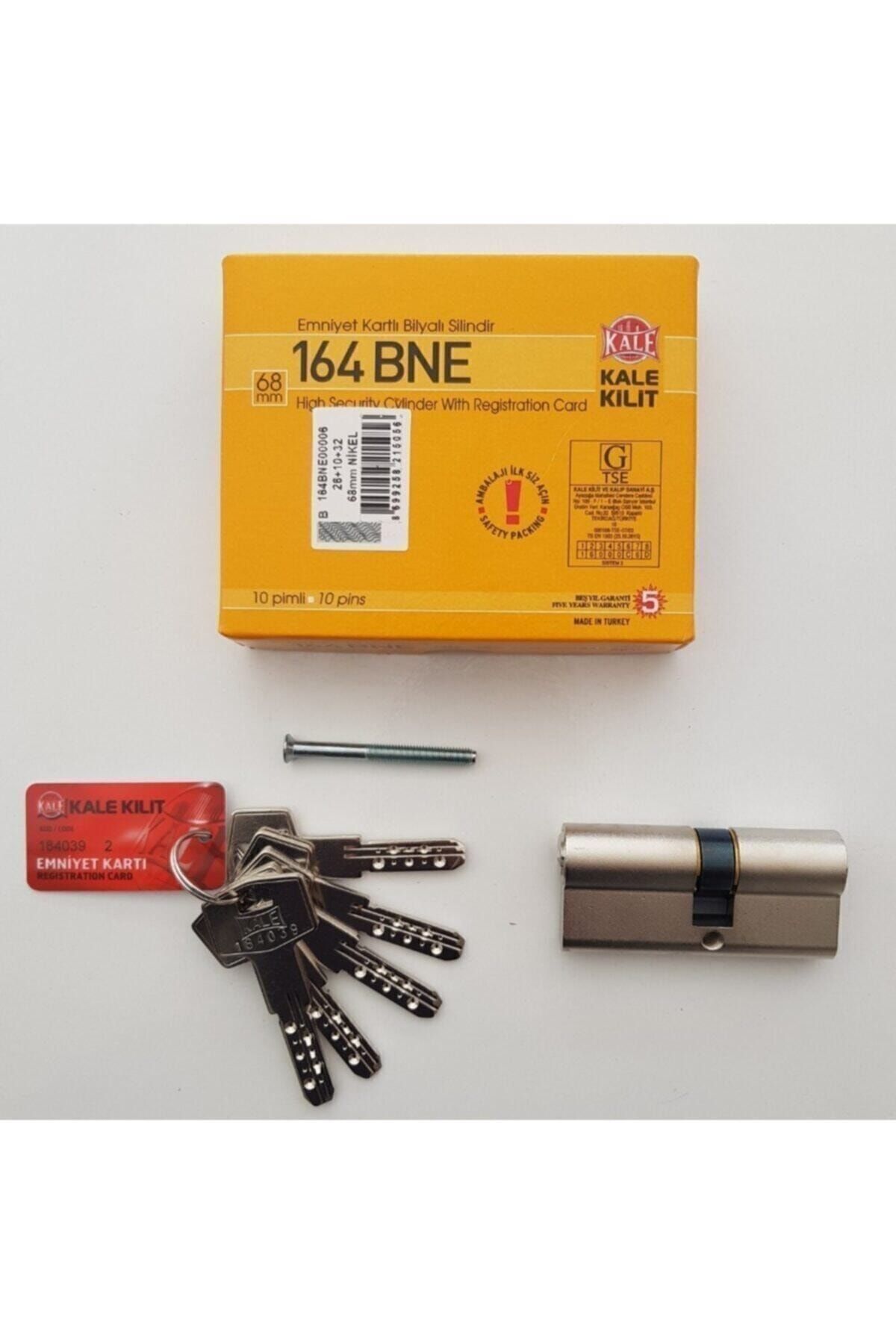 Kale Kilit Kale 164 Bne Bilyalı Barel 68mm Saten 5 Anahtarlı Çelik Kapı Kilidi