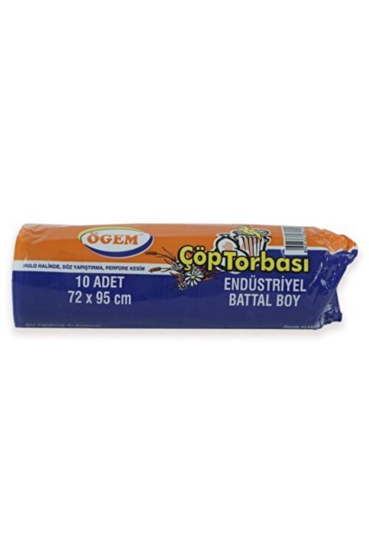 Ögem End.çöp Poşeti Battal Boy 72x95cm 10 Adet Siyah X 10 Paket