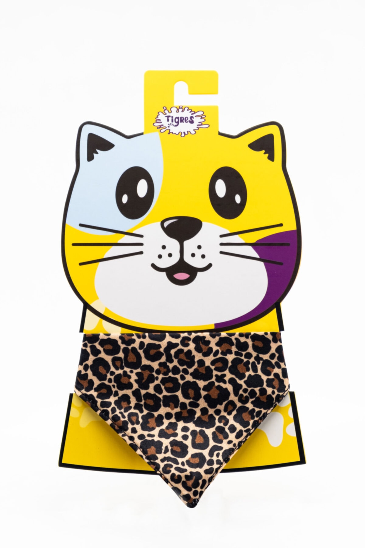 Tigres Leopar Desenli Fular Kedi Tasması