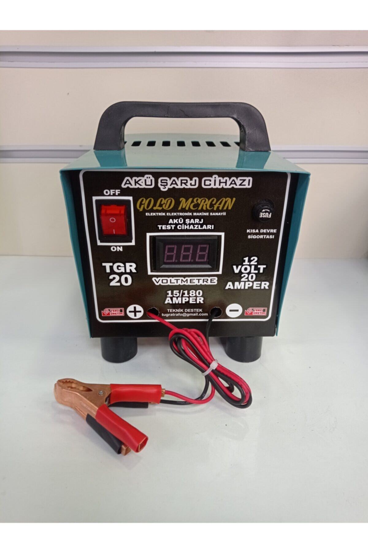 Mercan Gold 12 Volt 20 Amper Dijital Göstergeli Akü Şarj Cihazı