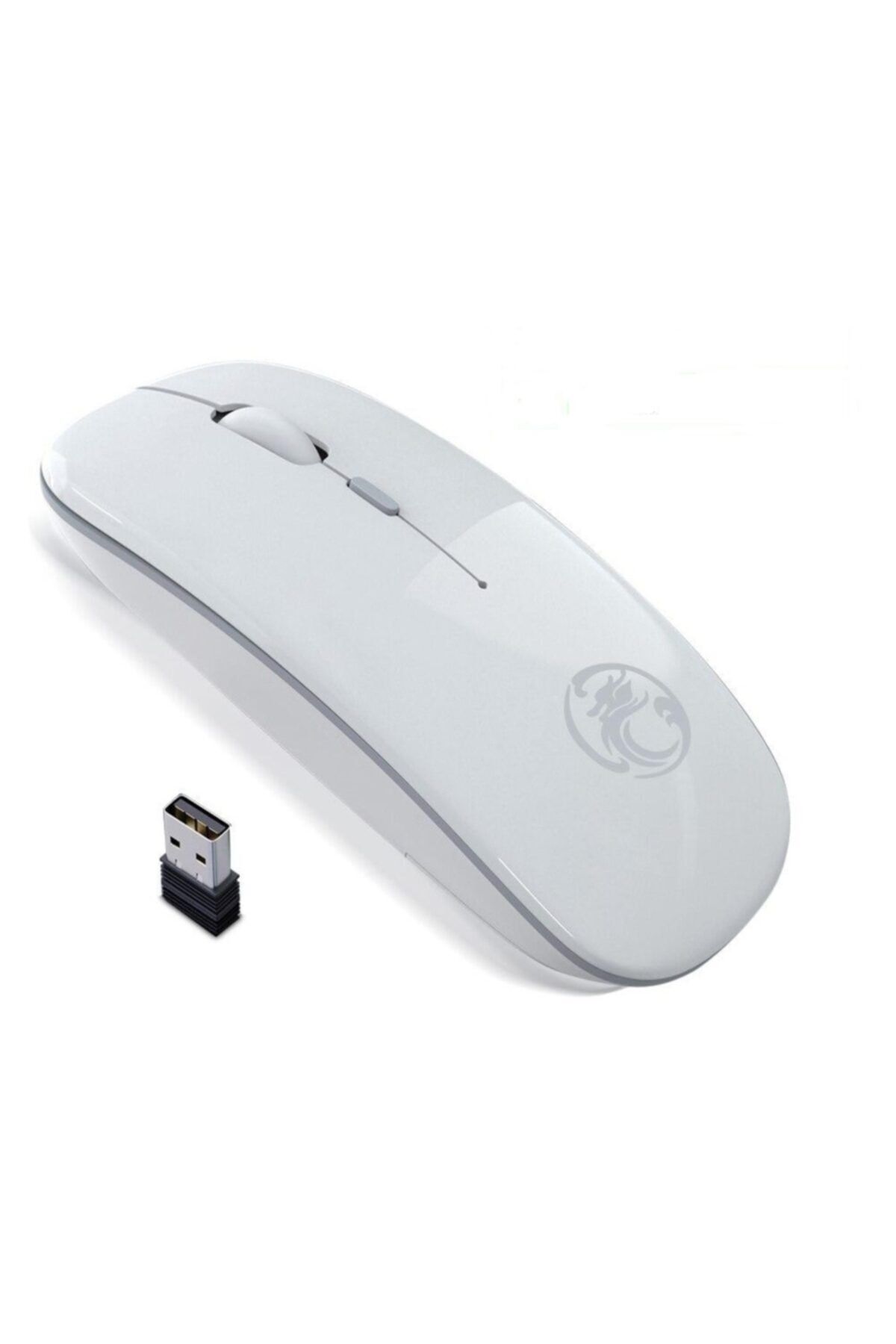 Sarftech One Zero M-bt08 Rgb Beyaz Kablosuz Mouse Şarj Edilebilir Bluetooth Mouse Uyumlu