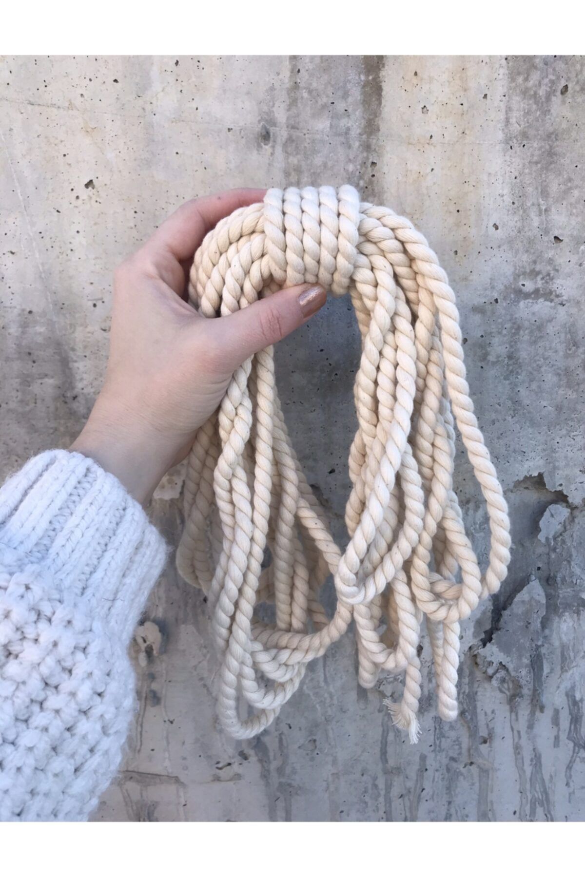 Zencefildesign 5 Metre / 10 Mm / Gökkuşağı Makrome Halat / Çanta Ipi / Çanta Askısı