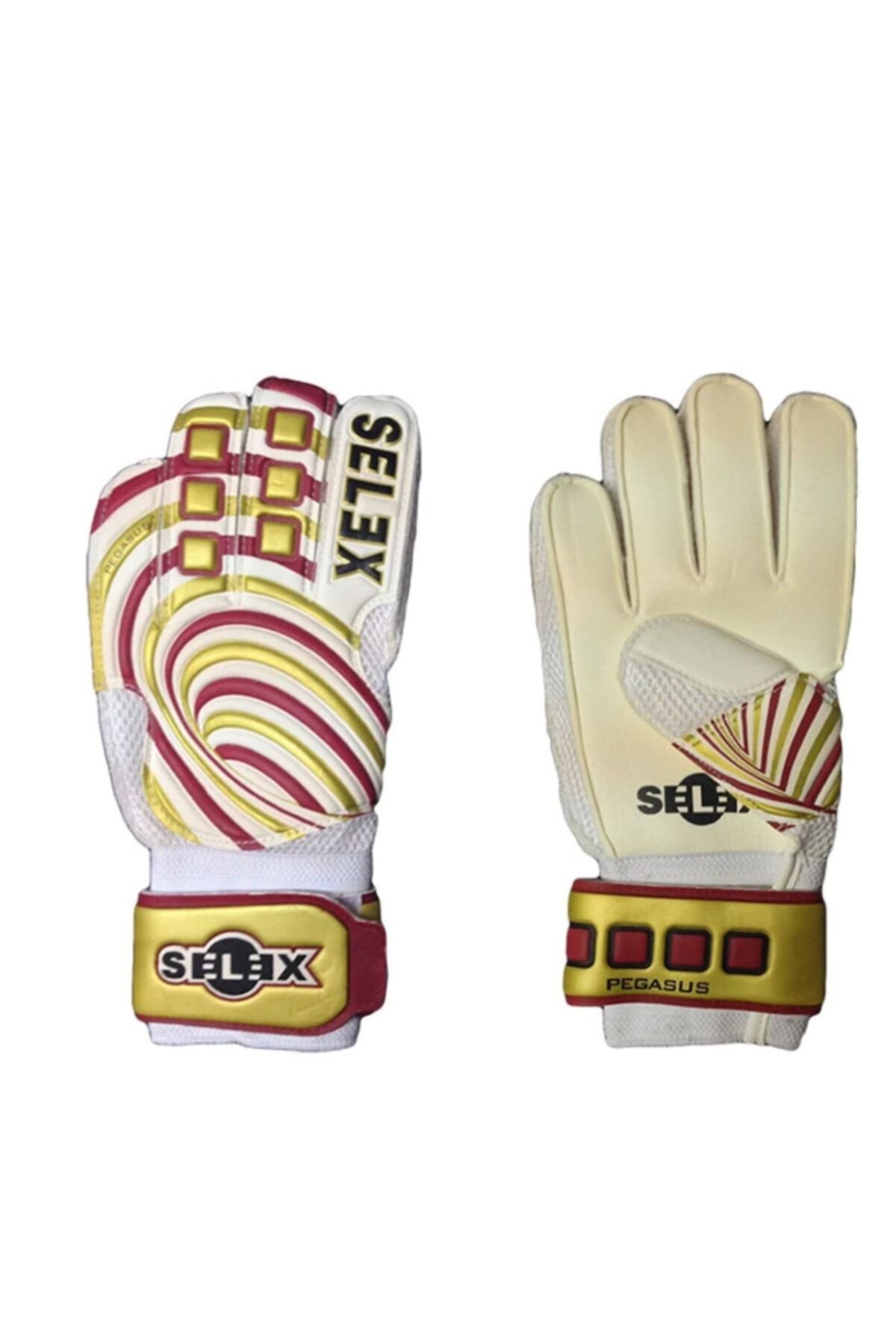 SELEX Pegasus Kaleci Eldiveni Beyaz-gold 9 No