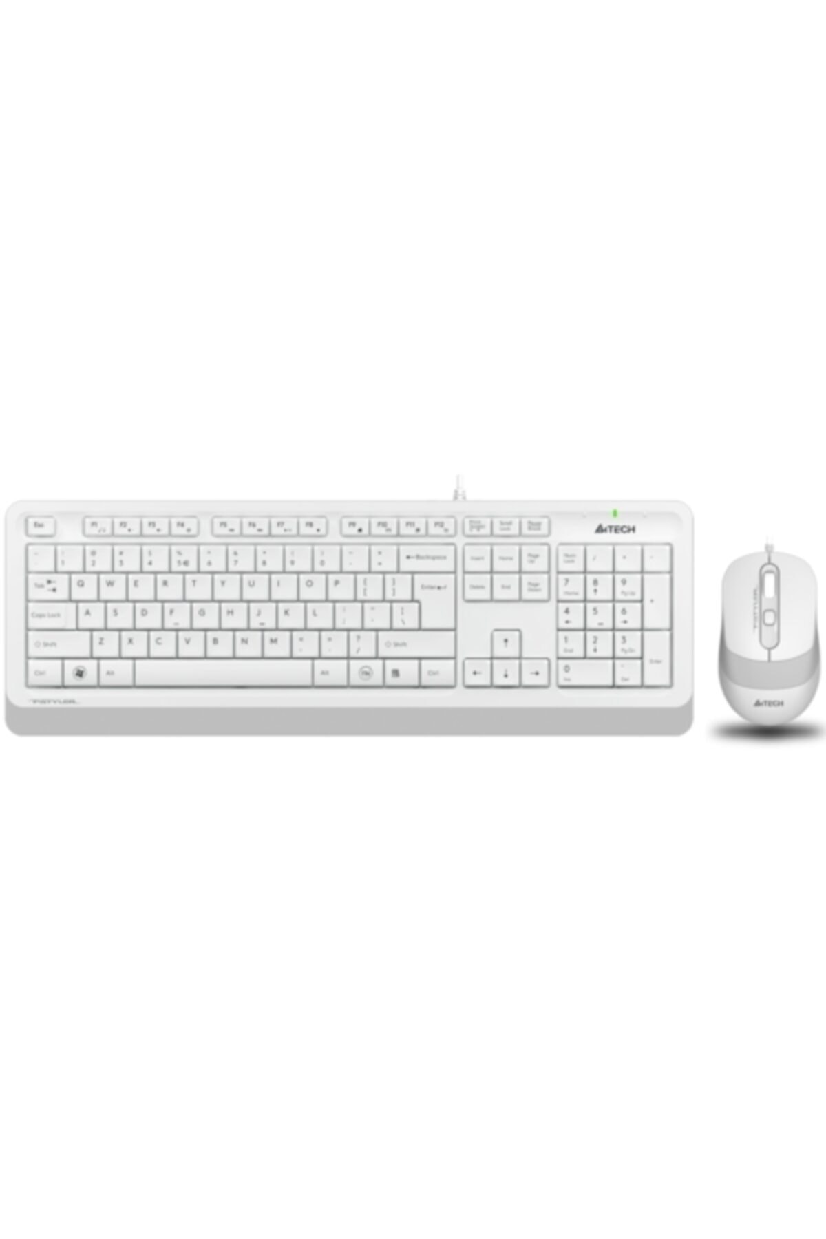A4 Tech F1010 Mm Klavye Mouse Set Beyaz Usb