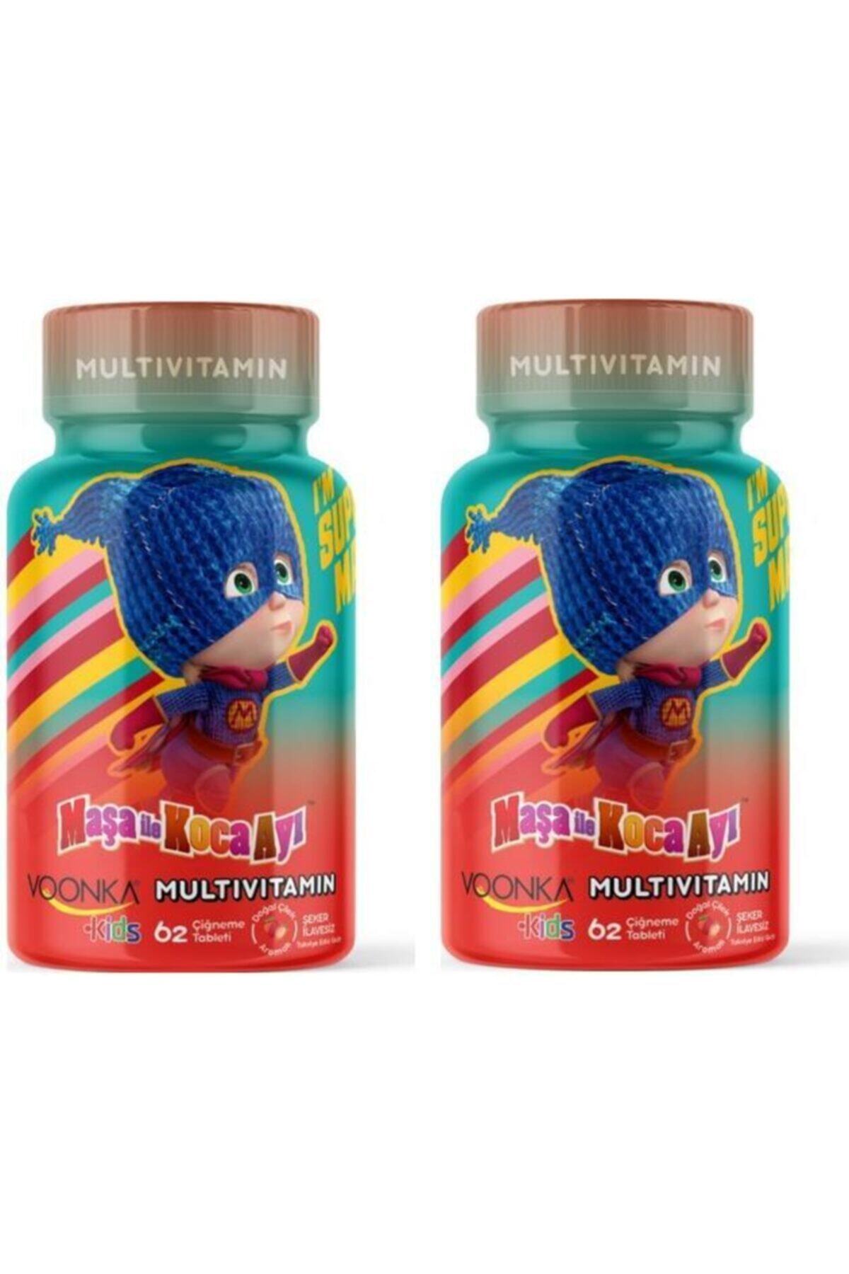 Voonka Kids Maşa Ile Koca Ayı Multivitamin 62 Tablet 2 Adet