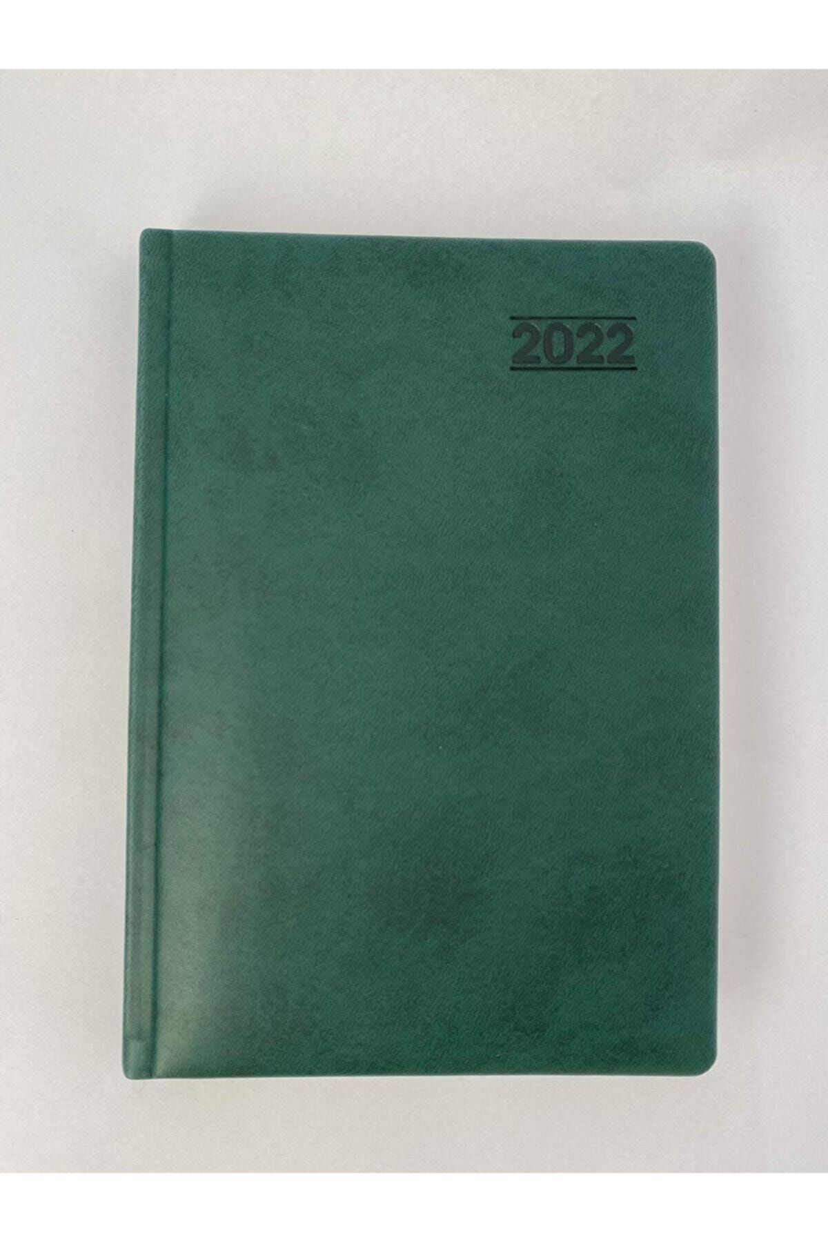 KESKİN COLOR Keskincolor 2022 Günlük Termo Deri Ajanda Yeşil 17*24 Cm
