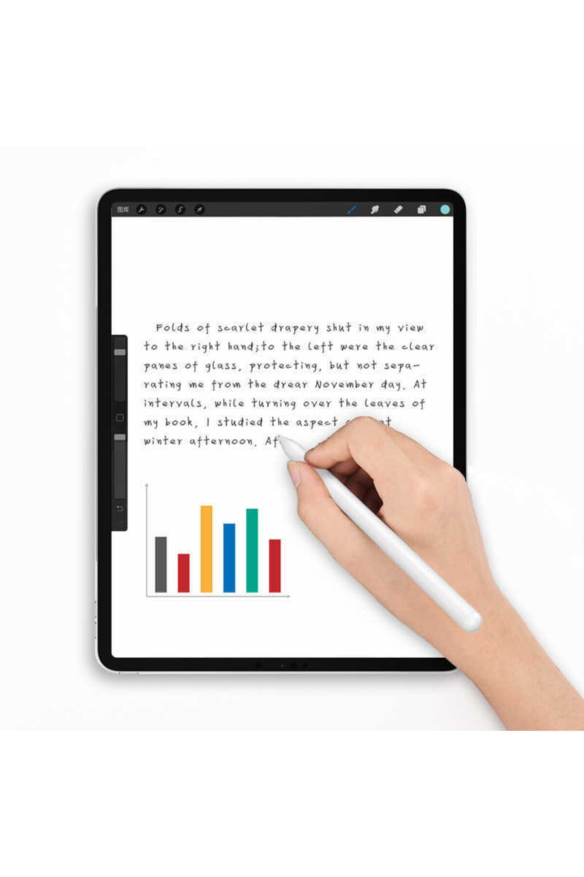 wowlcraft wowlett Ipad Pro 12.9 Uyumlu Stylus Kalem Özel Tasarım Ve Çizim Kalemi