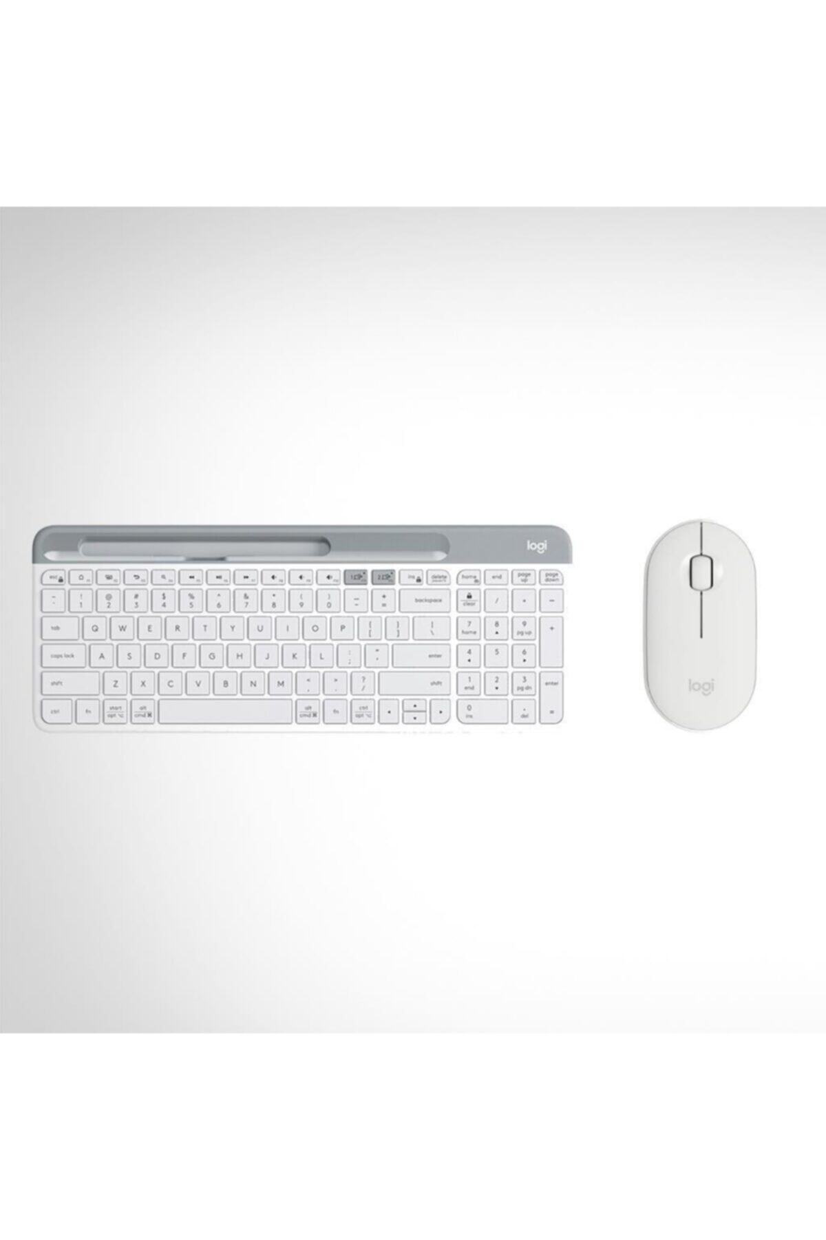logitech Kablosuz/ Bluetooth Klavye Mouse Set - Beyaz