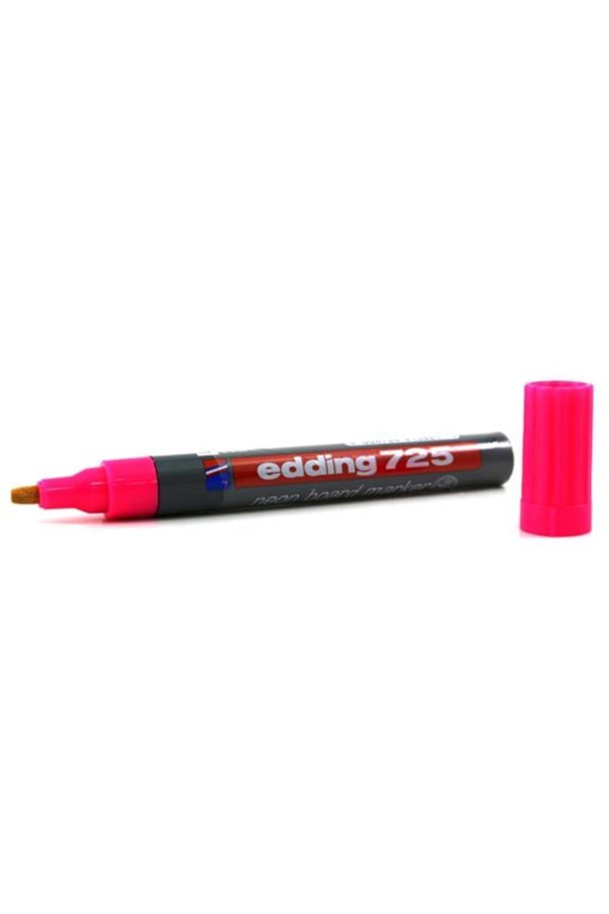Edding : 725 Pembe Neon Tahta Kalemi Kesik Uç