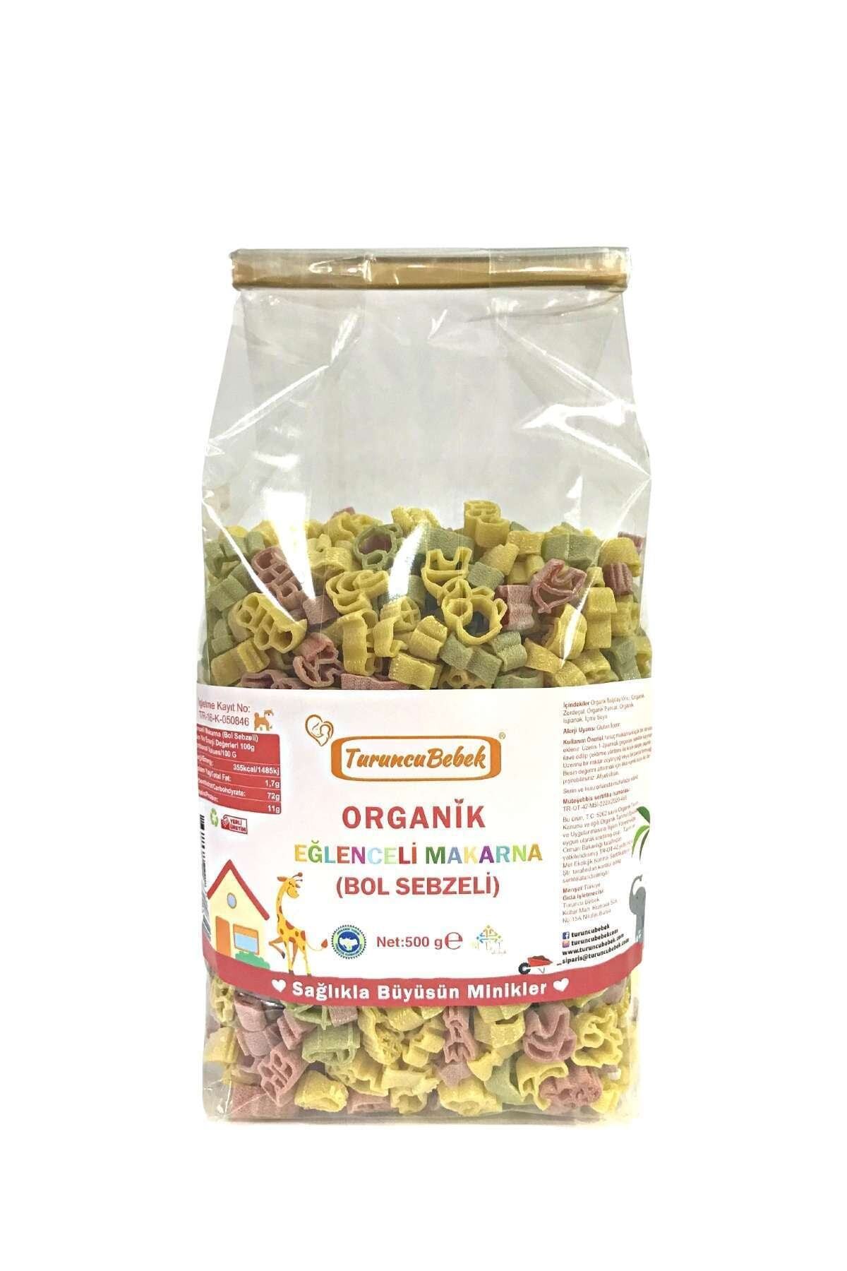 Turuncu Bebek Organik Eğlenceli Makarna  500 gr Bebekler Için