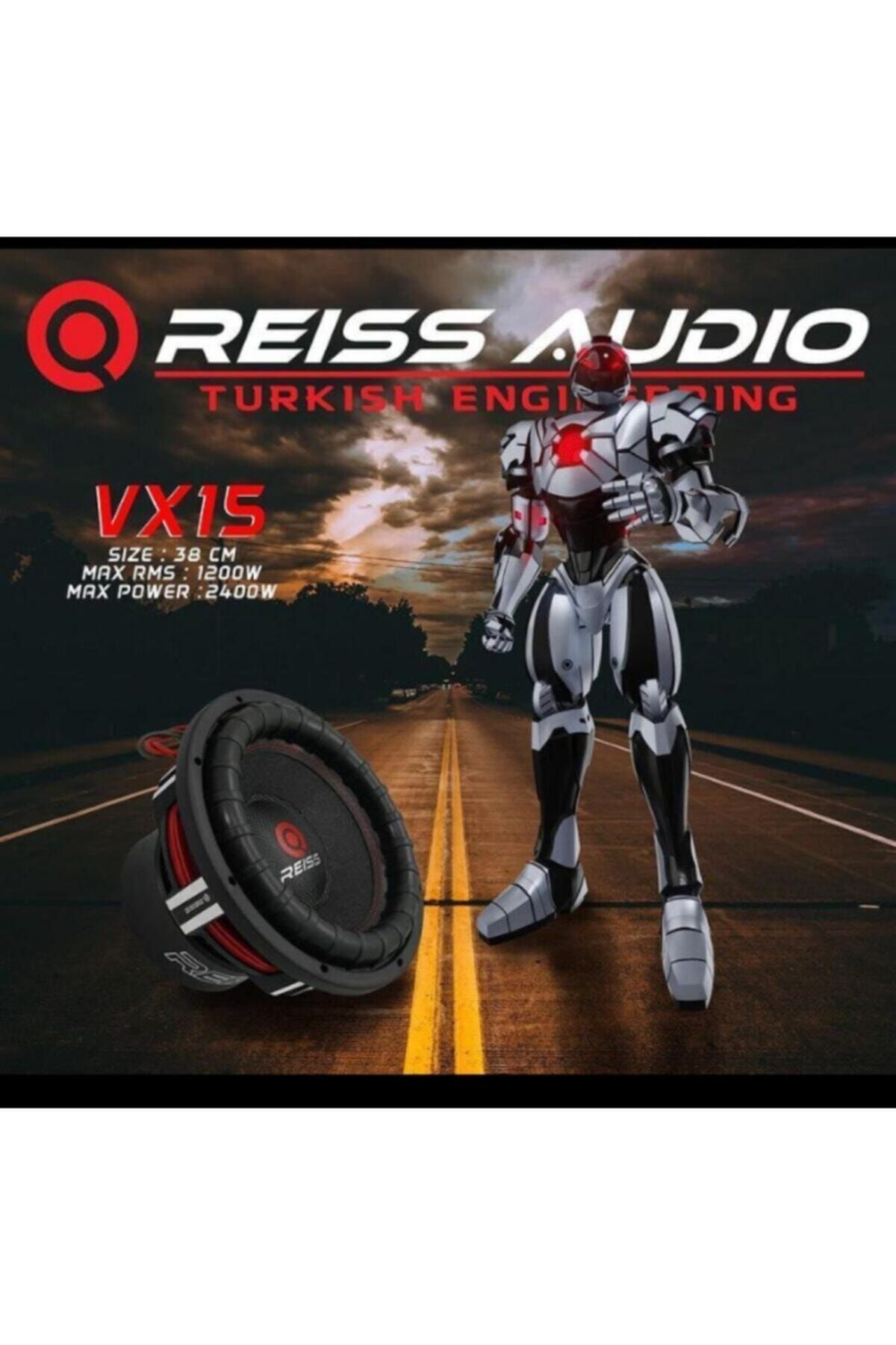 REISS AUDIO Reiss Audıo Rs-vx15 38 Cm Subwoofer 1200rms Tek Bobin Max Power 2400w Dual 4 Ohm/ 2 Ohm