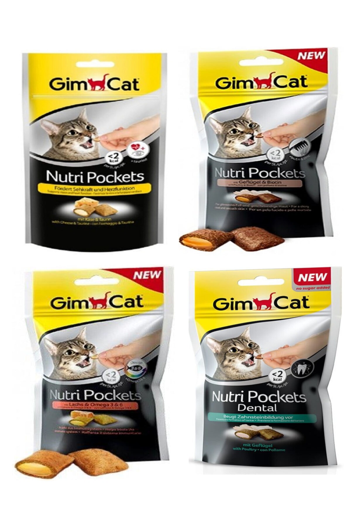 Gimcat Nutri Pockets Karışık 60 Gr 4'lü