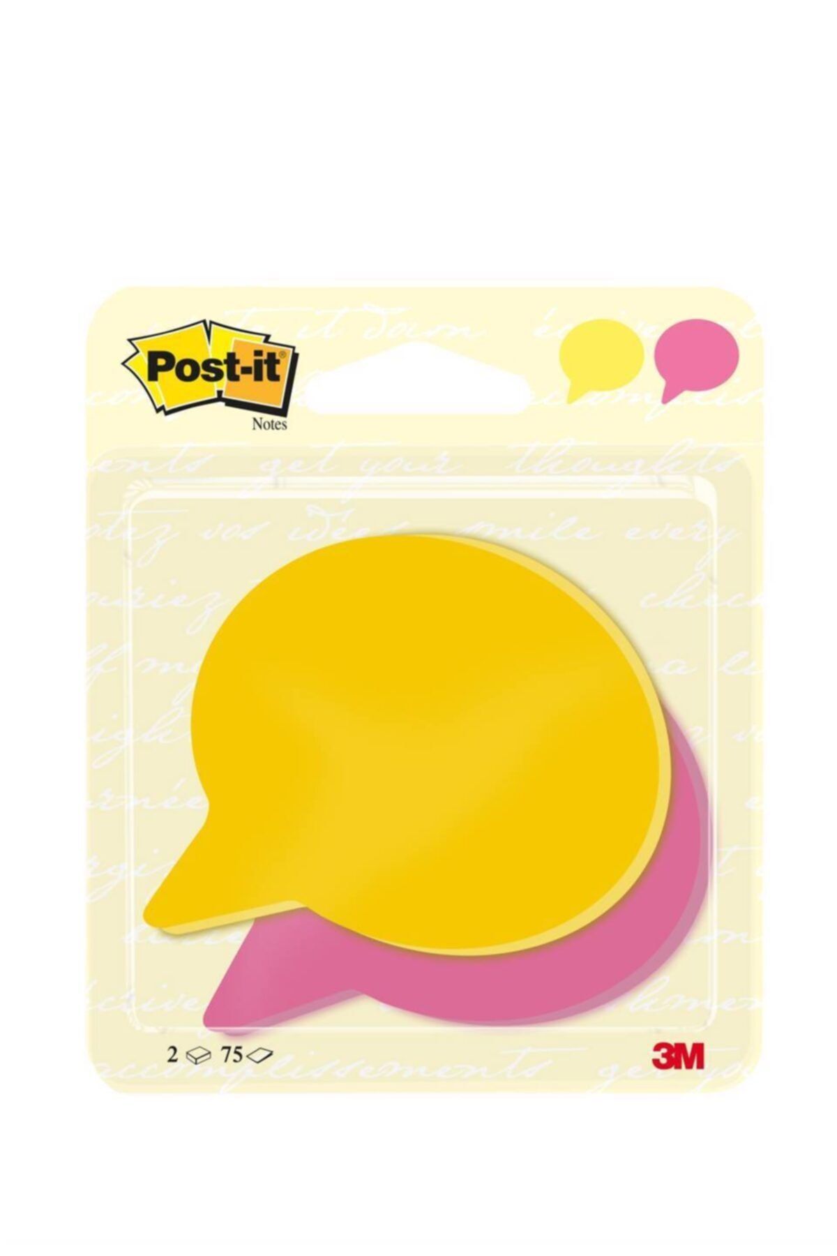 Postit 3m Spraakballon 2x75 Yaprak 71mm X 73mm