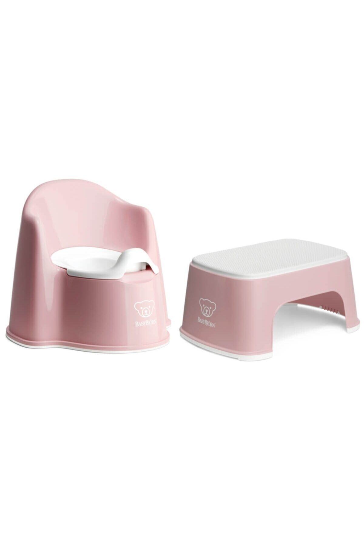 BabyBjörn Eğitici Koltuk Oturak & Safe Step Banyo Basamağı / Powder Pink