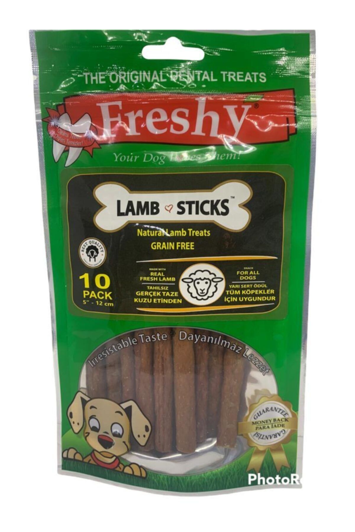 Freshy Lamb Stıcks Gerçek Kuzu Eti Çubukları Köpek Ödülü 10 Adet 100 Gr
