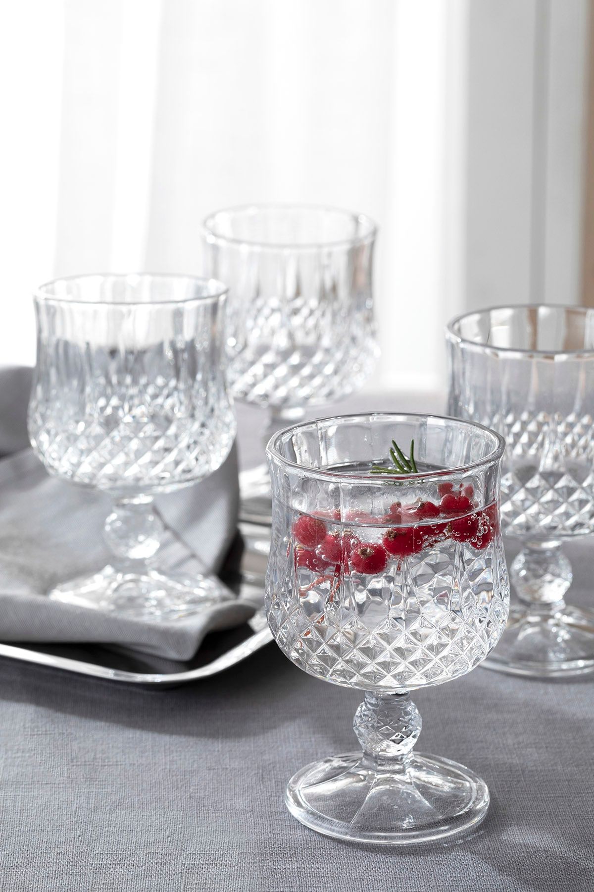 English Home Rich Cam 4'lü Kadeh 200 Ml Şeffaf