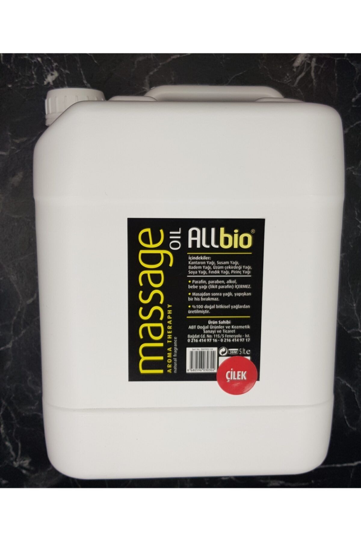 ALLBİO Masaj Yağı Çilek 5 Lt