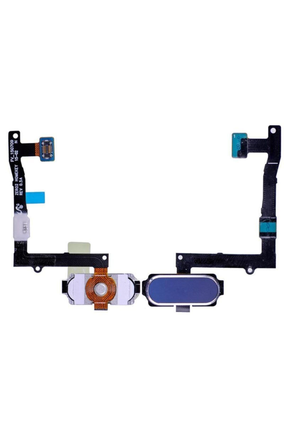 Ally Mobile Samsung Galaxy S6 Edge Plus G928f Uyumlu Touch Id Home Film-Mavi