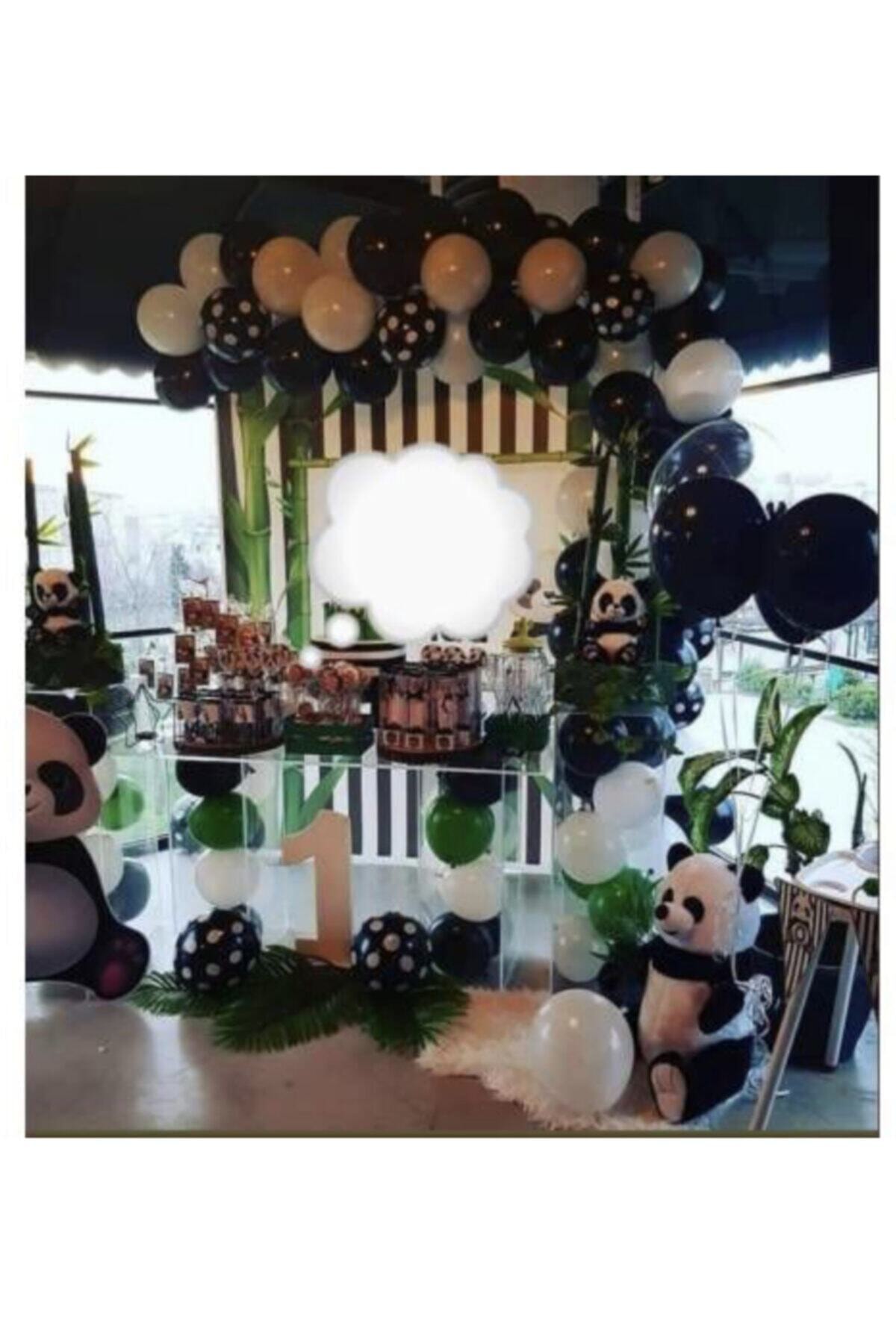 MAVİ PARTY Panda Konsept Balon Zincir 80 Adet