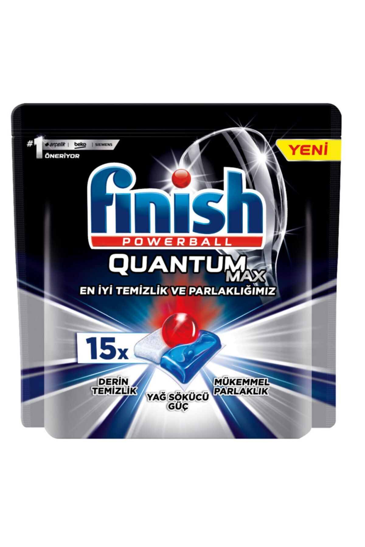 Finish Quantum Max Bulaşık Makinesi Deterjanı Tablet 15 li