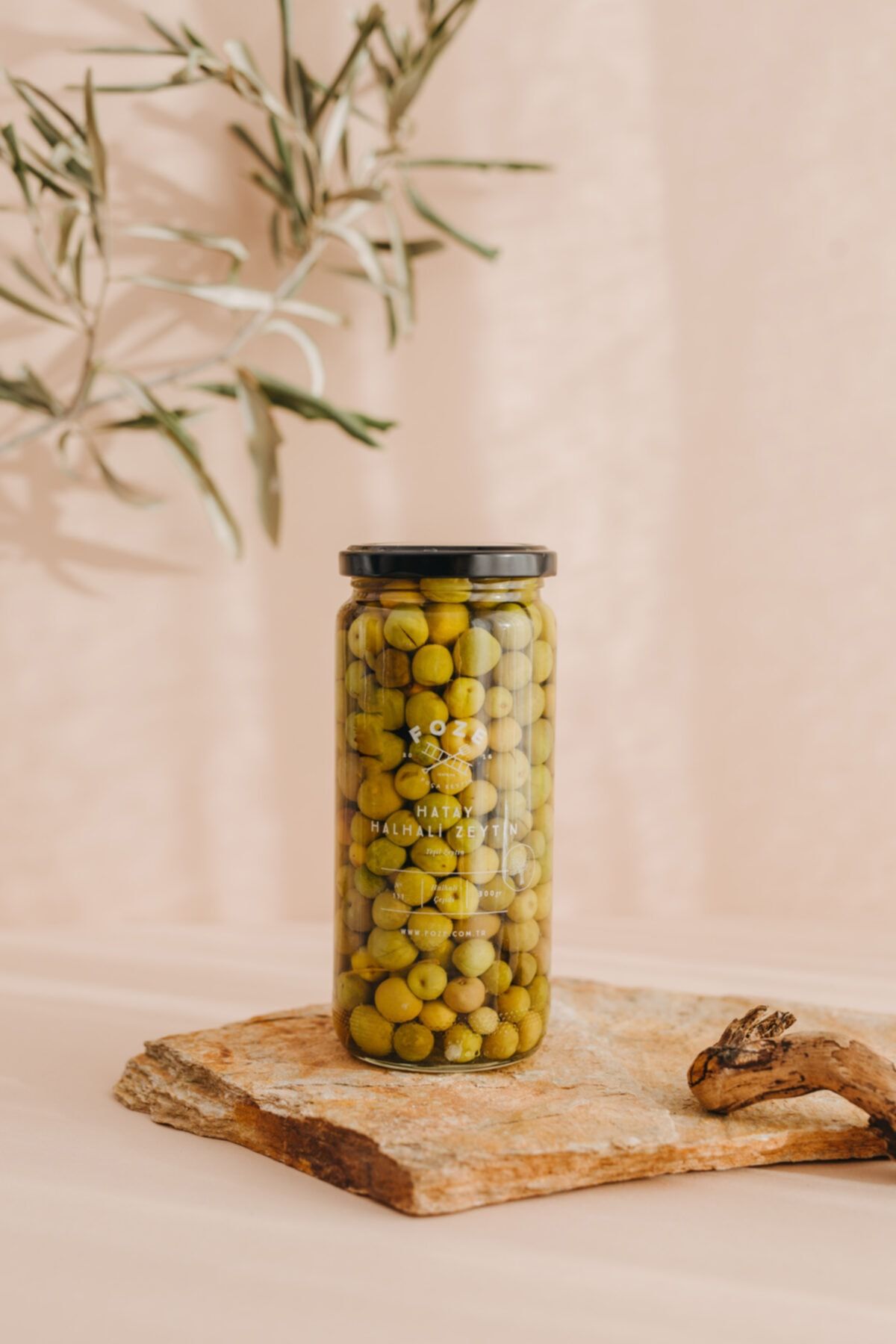 Foze Kırma Halhalı Yeşil Zeytin 300gr