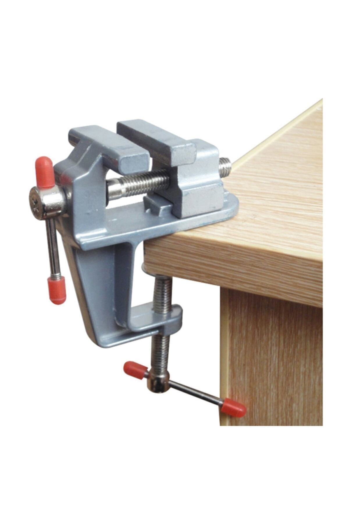 ligoza Mini Masa Tezgah Mengenesi 30mm Ağız Küçük Hobi Takı Boncuk Mengenesi Işkence Aleti