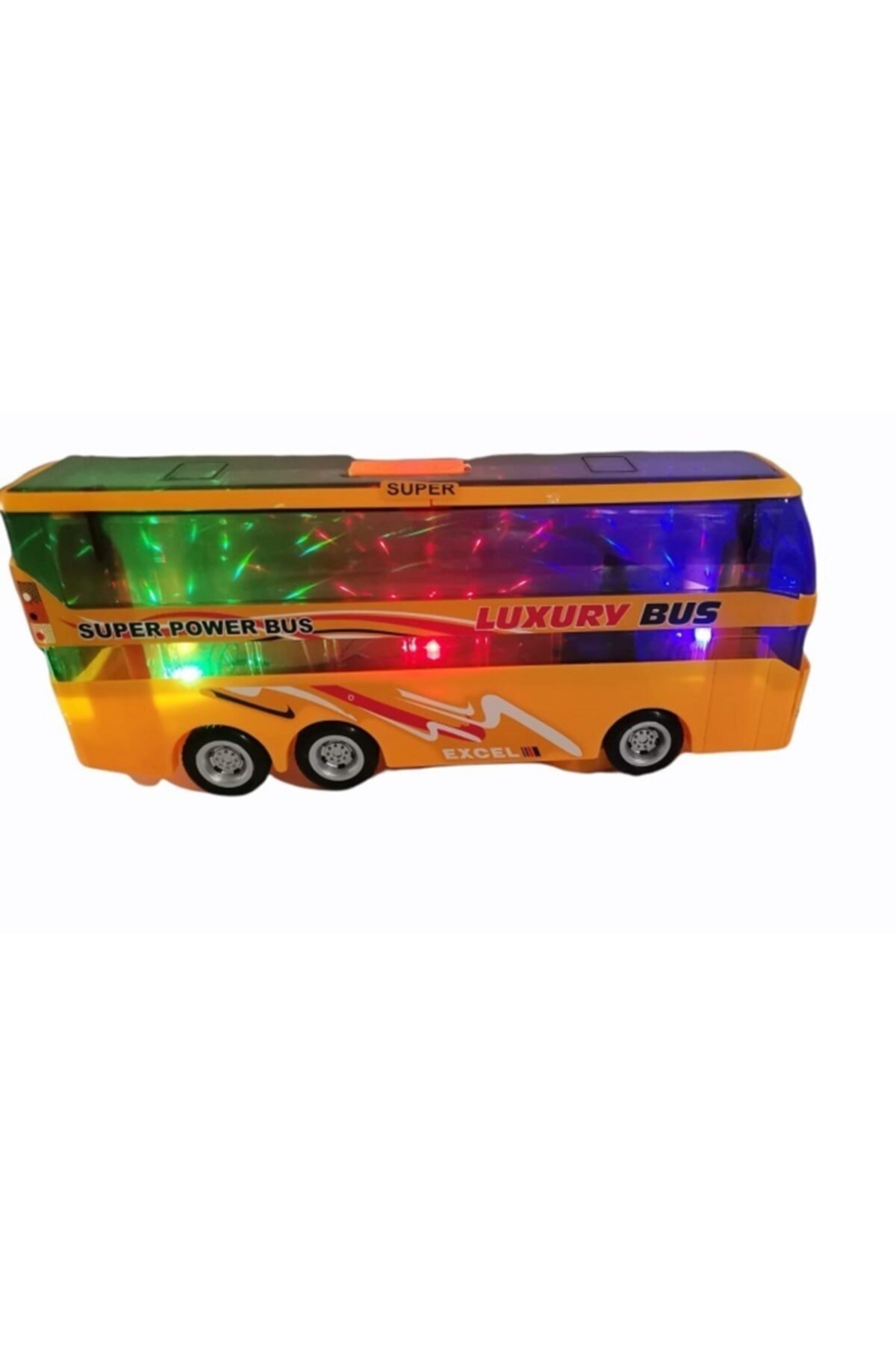 Hızır Oyuncak Yolcu Otobüsü 28 cm Pilli Işıklı Sesli Otobüs