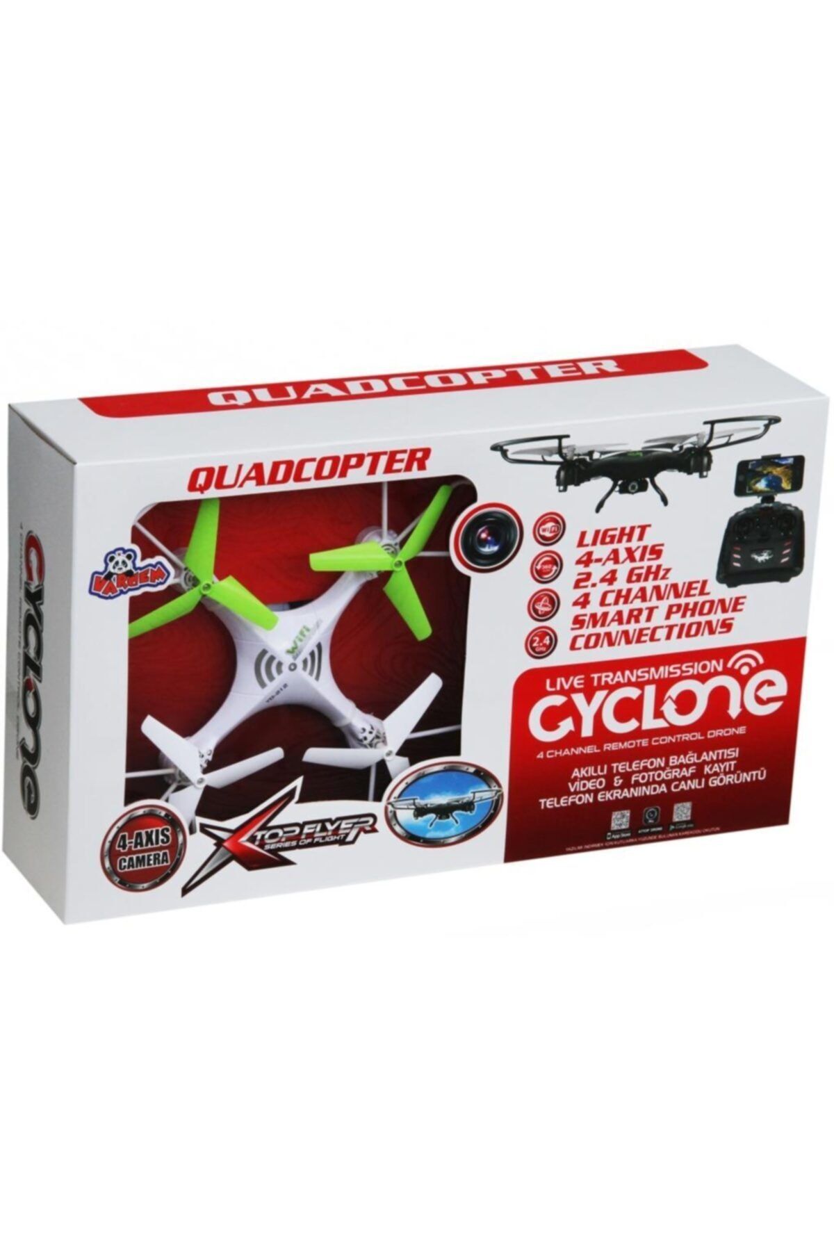 Vardem Kutulu 2.4ghz 4ch Gyro Drone Wifi Cameralı