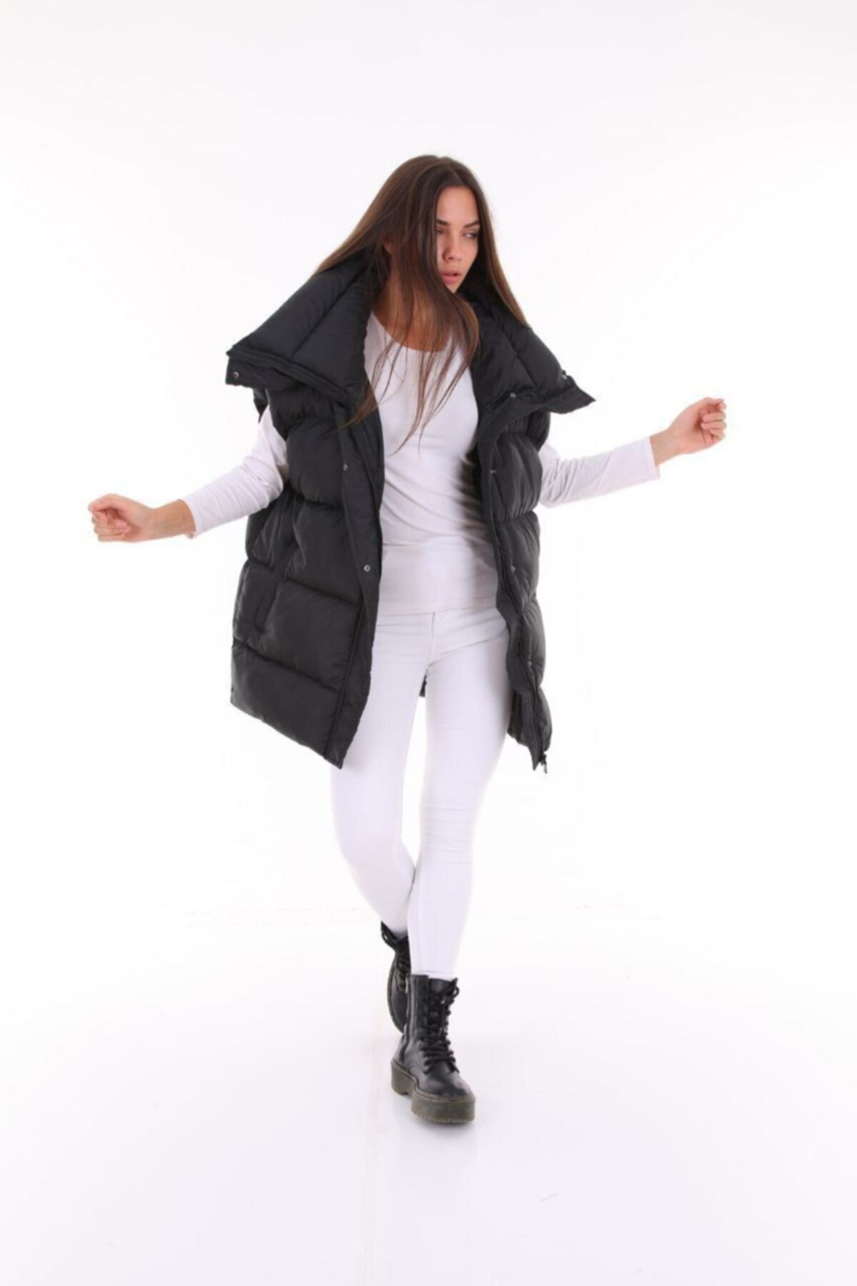 Now Yeni Sezon Oversize Battal Kalıp Su Geçirmez Yelek Modeli