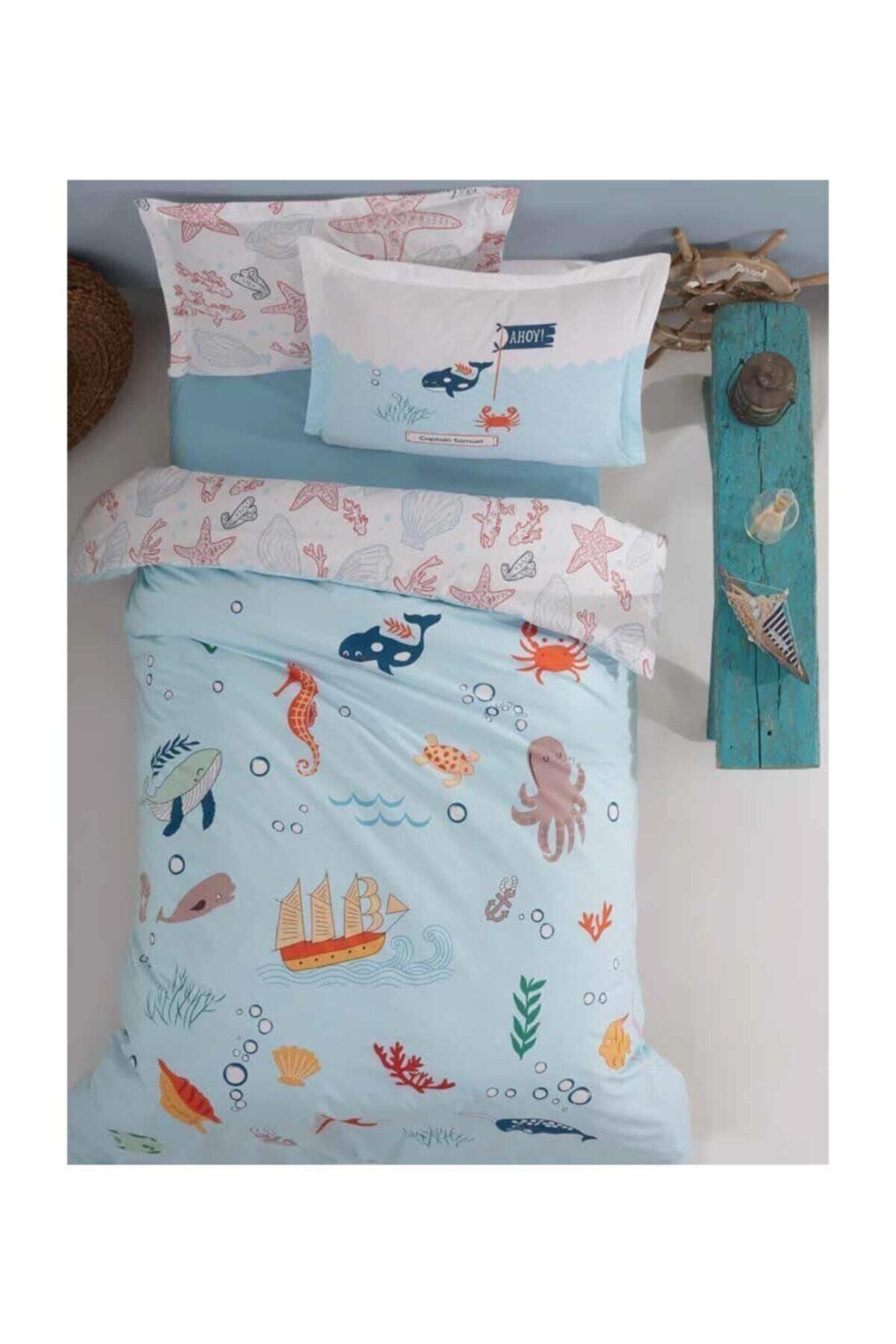 Soley Genç Ranforce Erkek Nevresim Takımı Ocean 160x220
