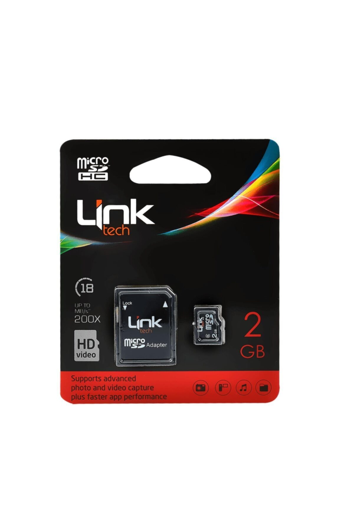 Link Tech 2gb Micro Sd Adaptörlü Hafıza Kart