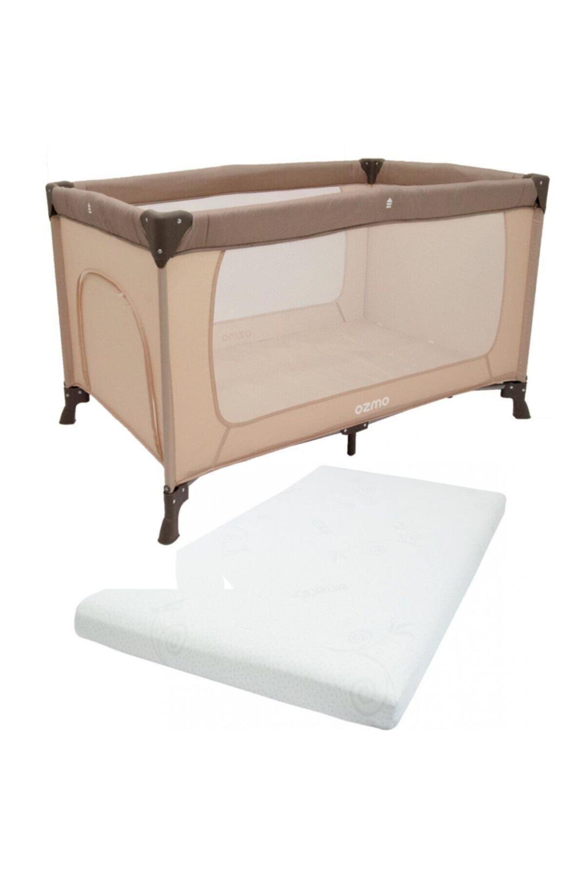 Ozmo Aura Oyun Parkı 70x120 Cm Viscotech Yatak Hediyeli Bej