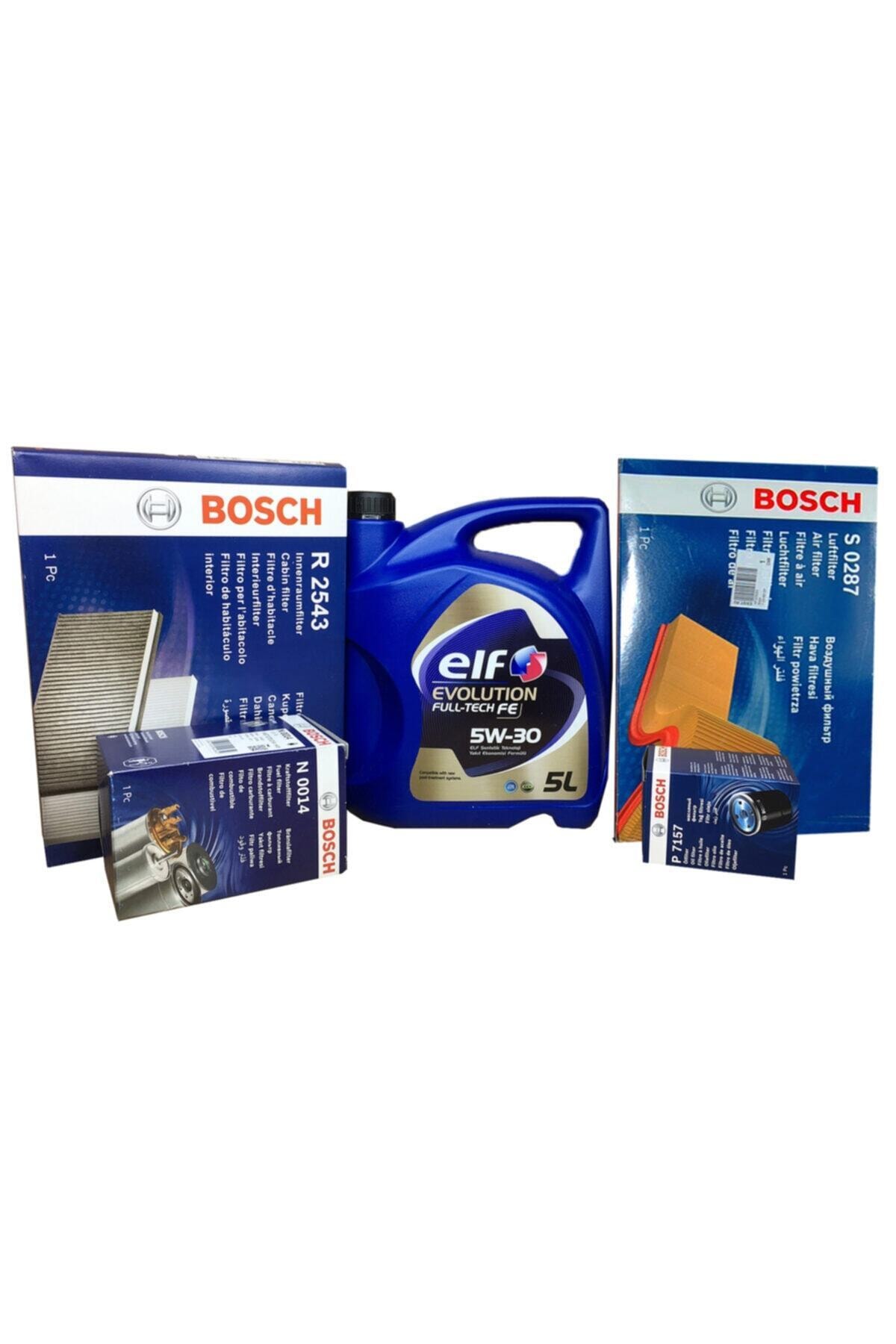 Bosch Audi A3 1.6 Uyumlu Tdi Filtre Bakım Seti (2013-2017) Elf 5w30 Yağ