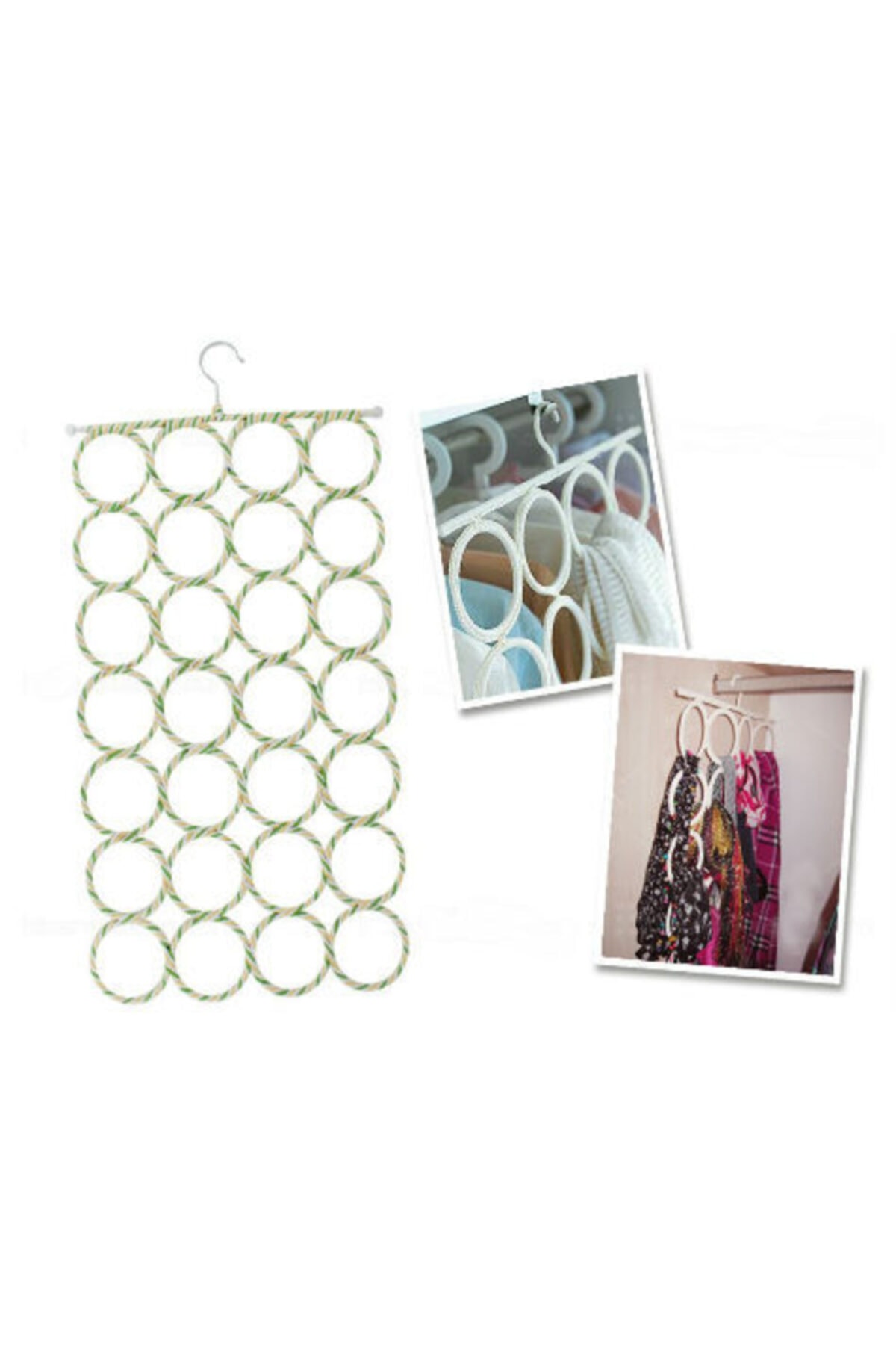 ZAVANSA Kravat Ve Şal Askısı 28 Halkalı