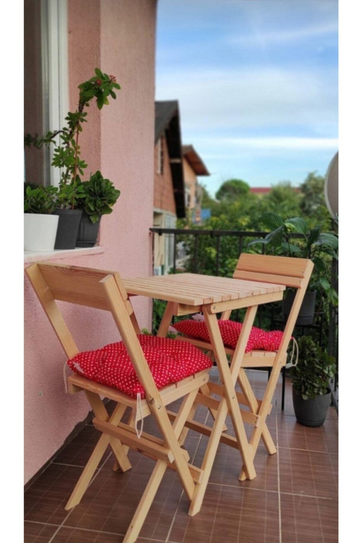 WOLFY STORE Katlanılan Masa Ve Sandalye Seti