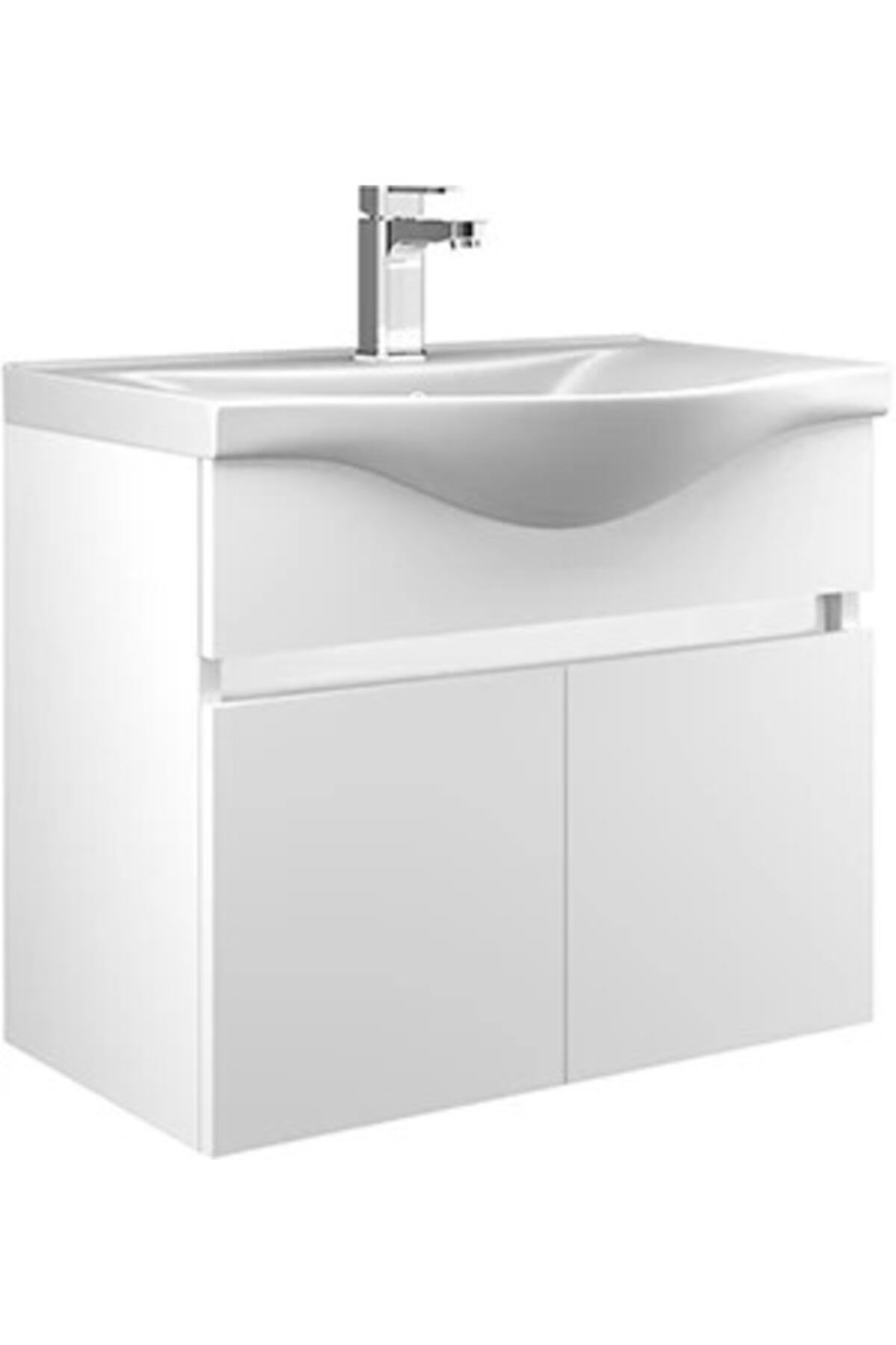 ORKA Dinar 80 cm Kapaklı Banyo Dolap Seti