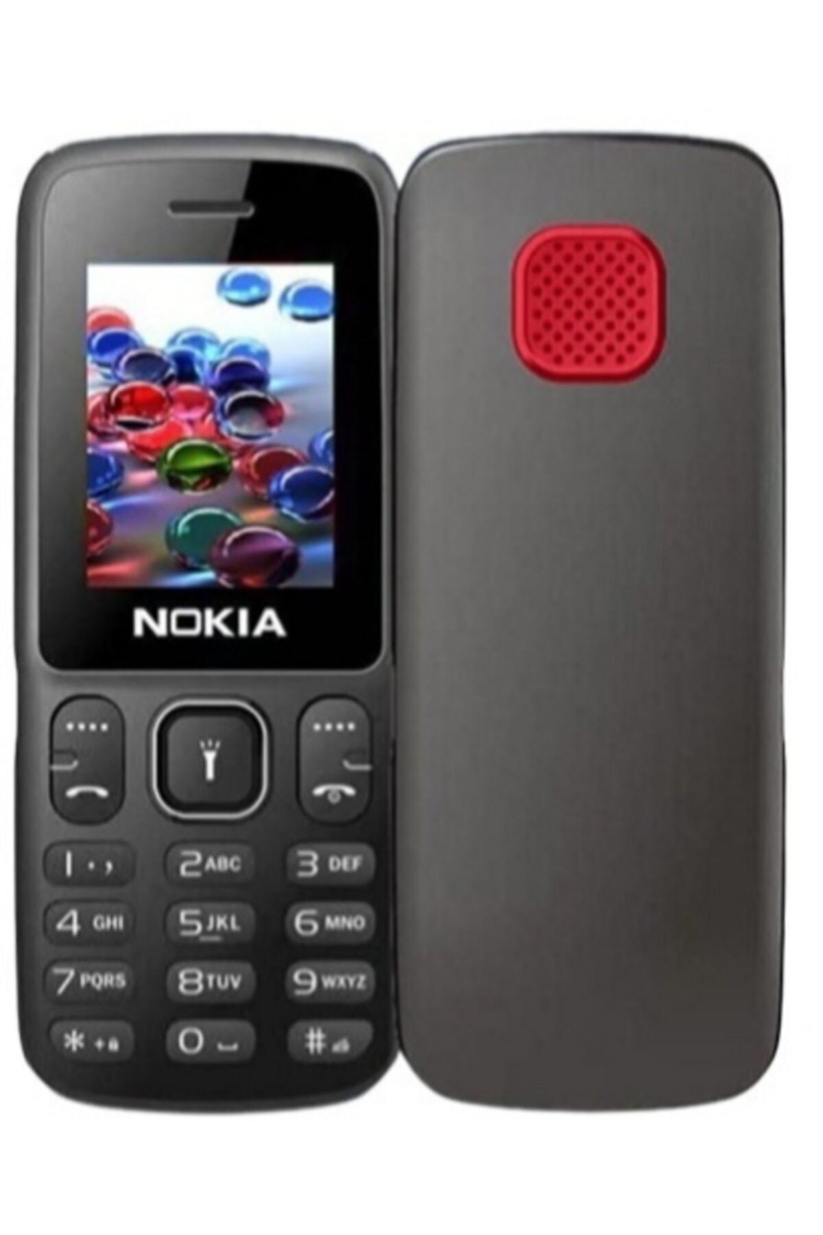 Nokia Siyah Kırmızı Şeritli Yeni Model Telefon