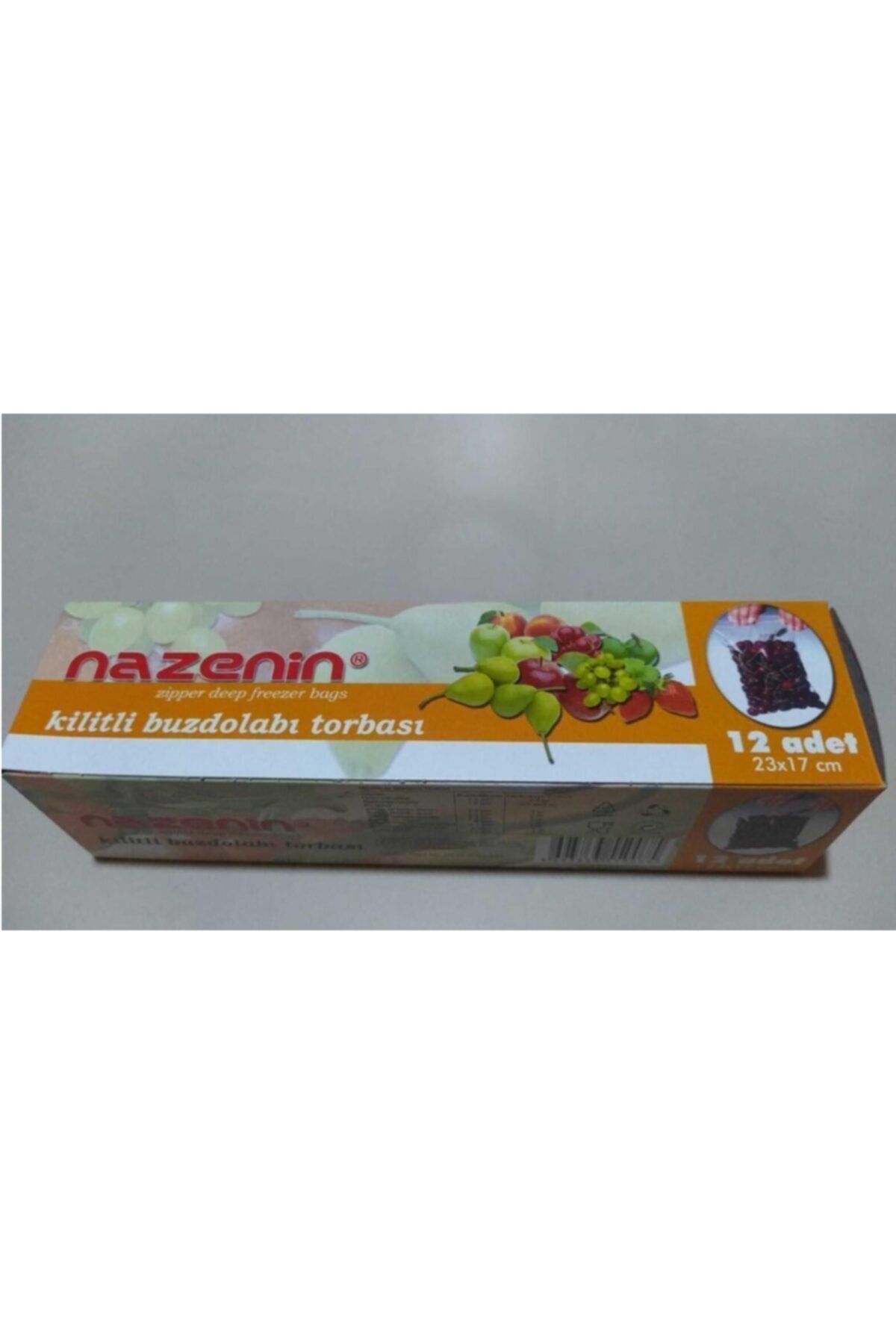 Nazenin 12 Li Kilitli Buzdolabı Poşeti 23x17 Cm