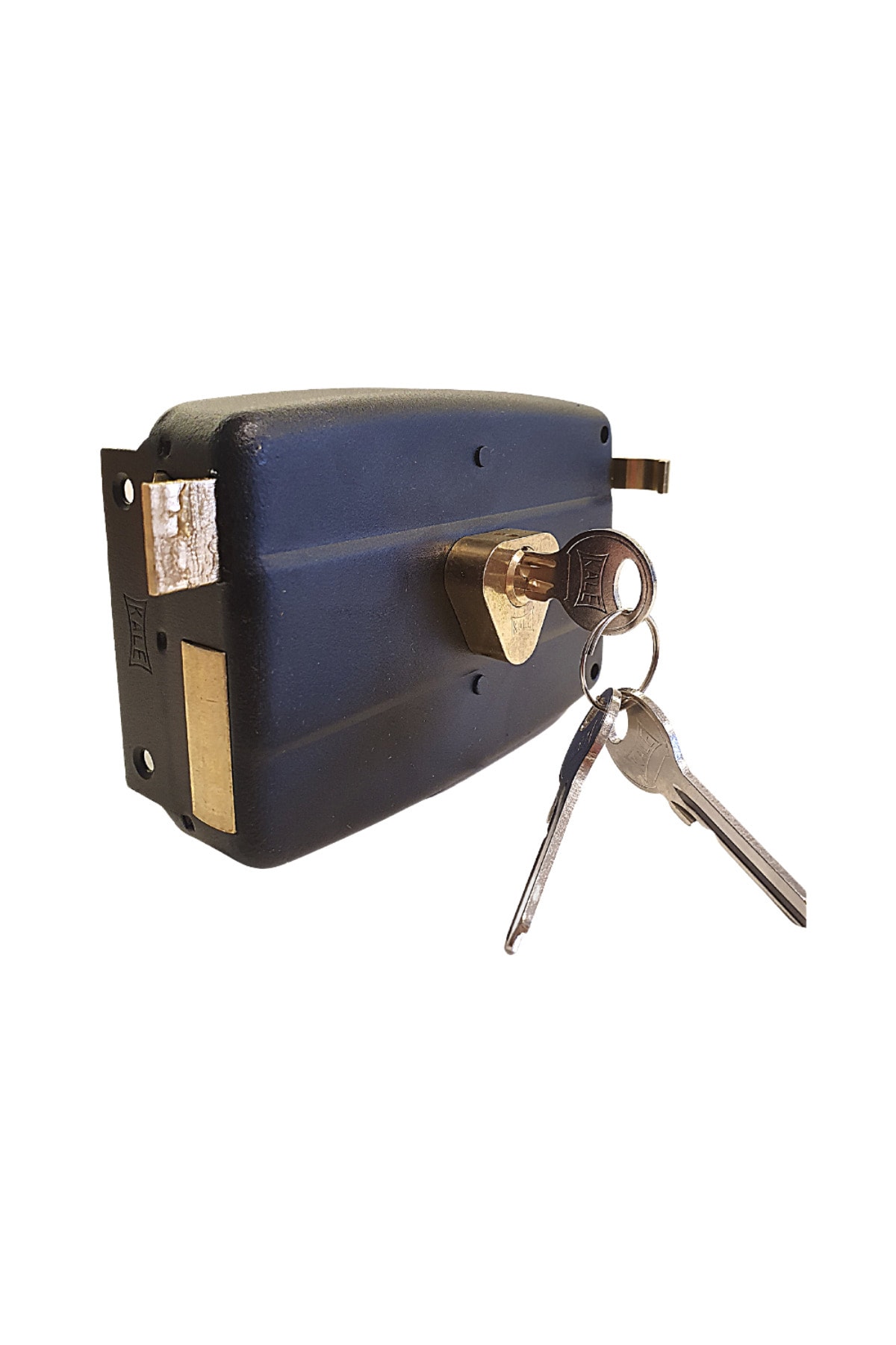 Kale Kilit Silindirli Trajlı Daire Kilidi 52mm Siyah