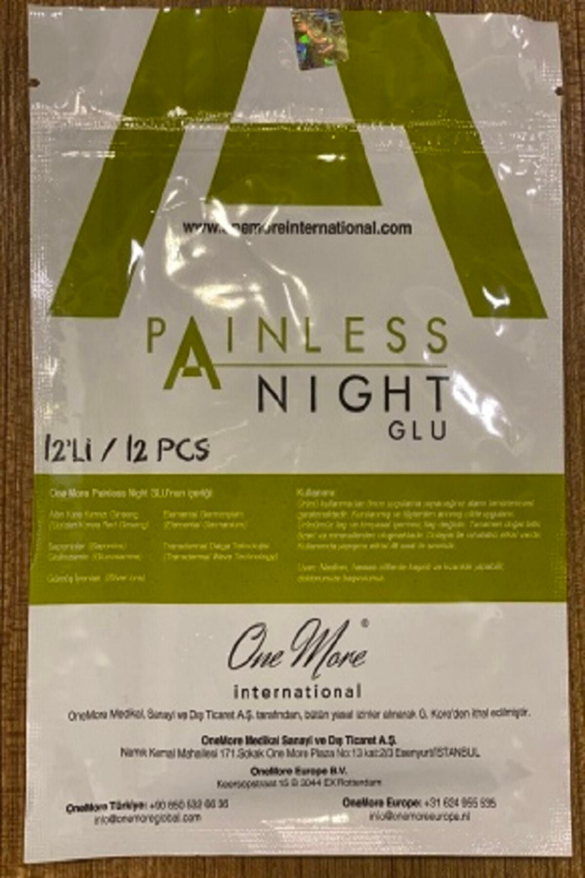 One more international One More Pasinless Night Ağrı Bantı 12’li Ağrı Bandı Orjinal Ürün