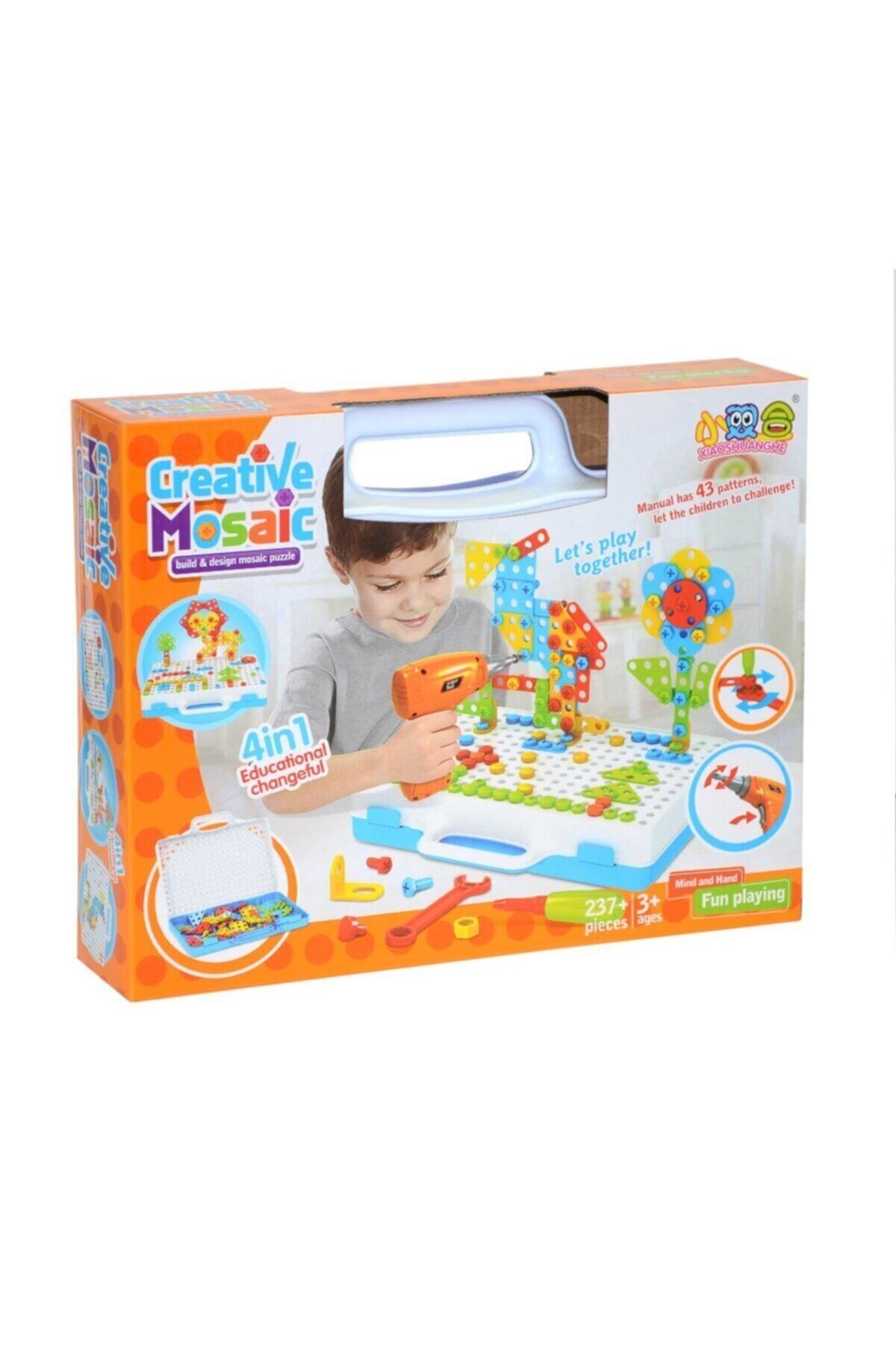 CAN OYUNCAK 608 Can, Yaratıcı Pilli Matkap Sök Tak Seti 237 Parça