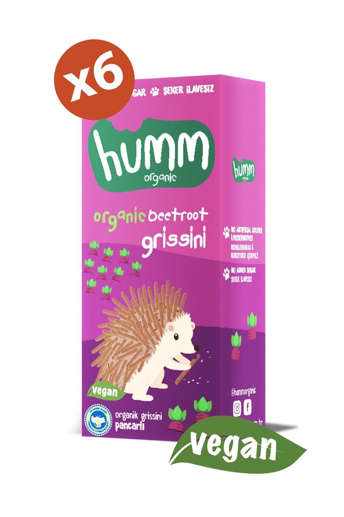 Humm Organic Organik Pancarlı Vegan Grissini 75g X 6 Adet