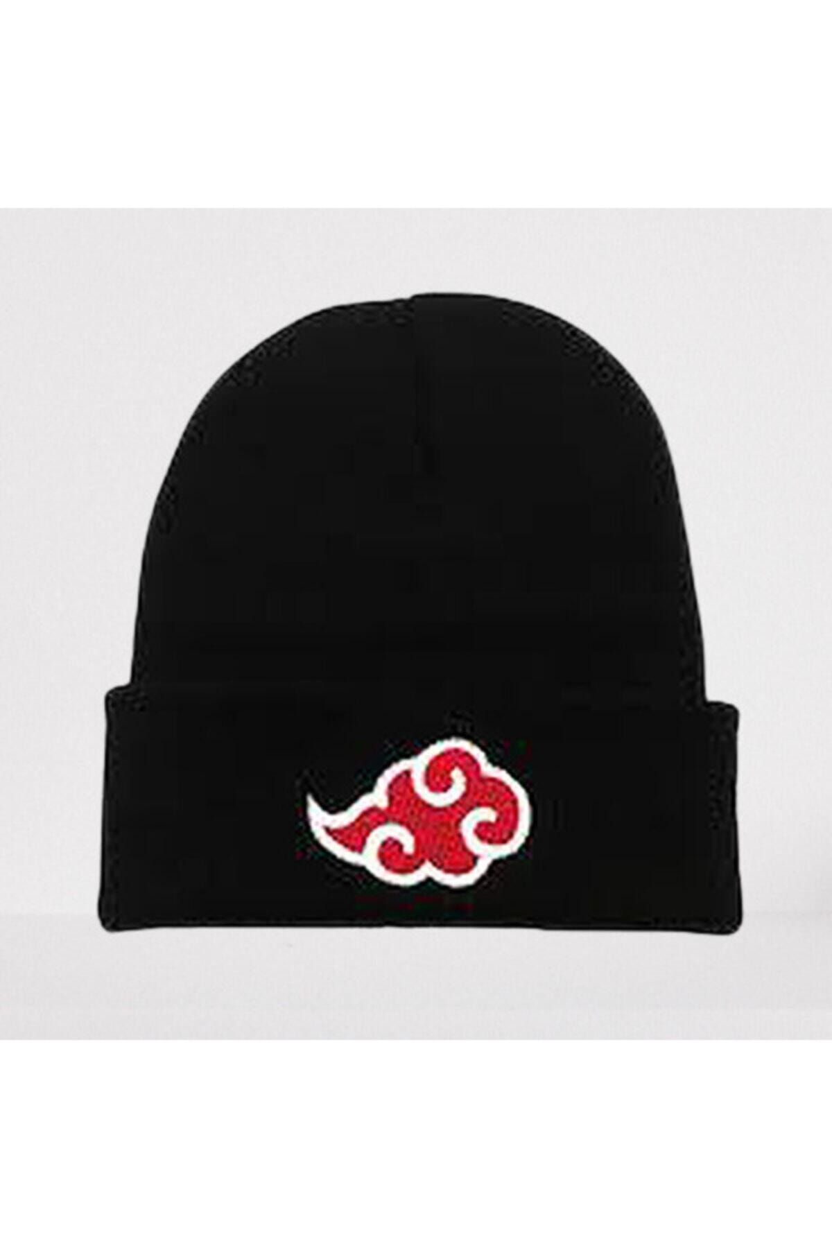 HemenALbence Unisex Siyah Naruto Nakışlı Bere