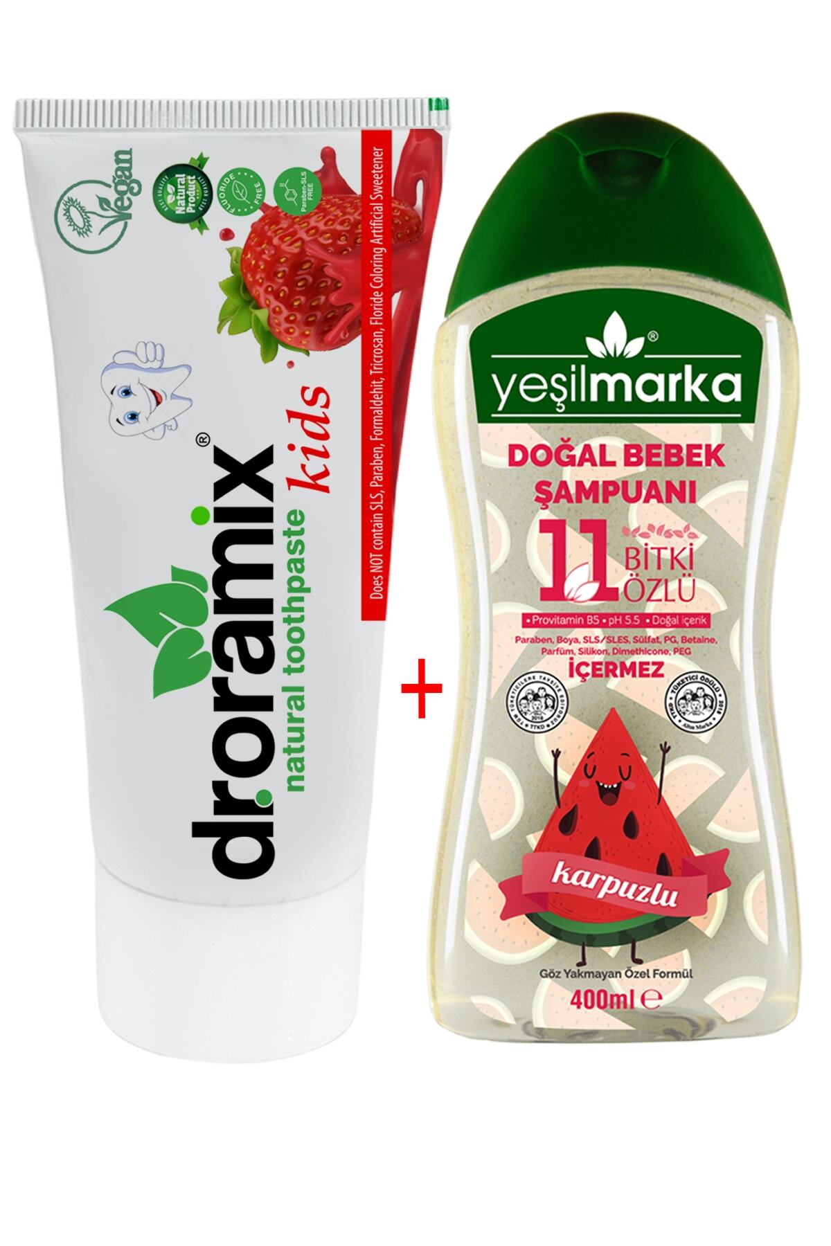 Dr. Oramix Florürsüz Fresh Mınt Vegan Diş Macunu 21gr Karpuzlu Baby Şampuan 400ml
